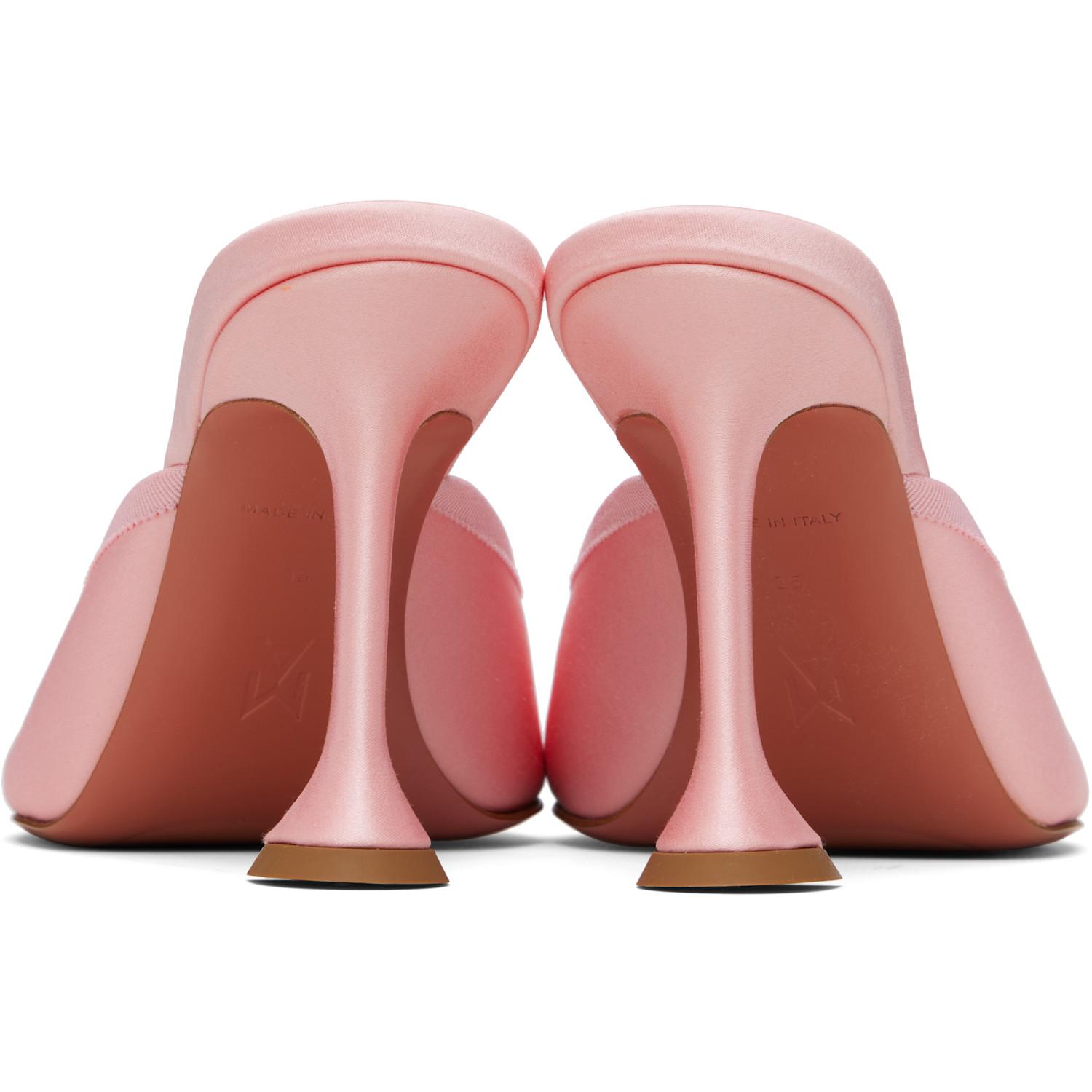  Amina Muaddi Pink Lila Slipper 95 Heels 