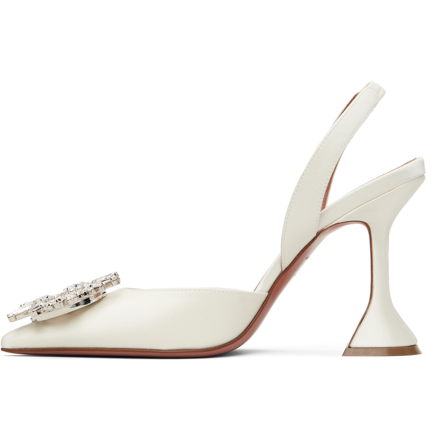  Amina Muaddi Off-white Begum Sling 95 Heels 