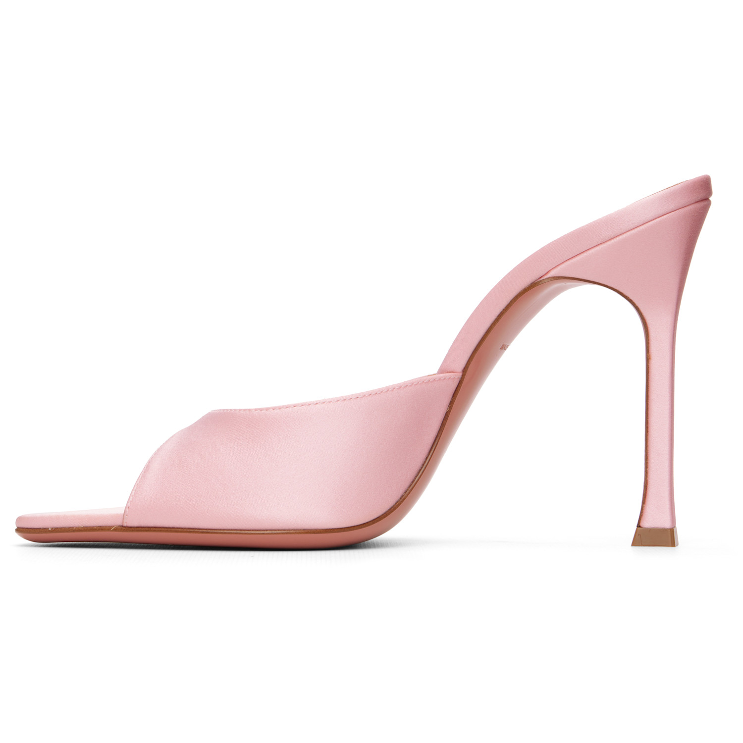  Amina Muaddi Pink Alexa Slipper 105 Heeled Sandals 