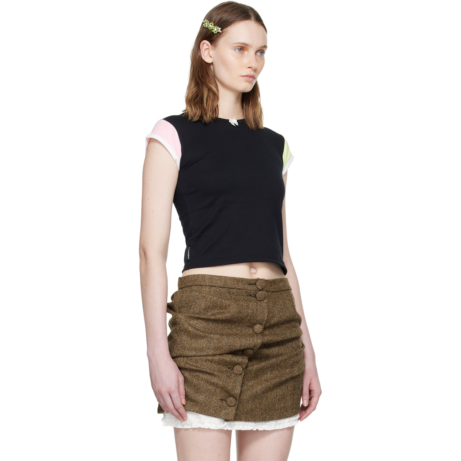  Ans Dotsloevner Black Tiny T-shirt 