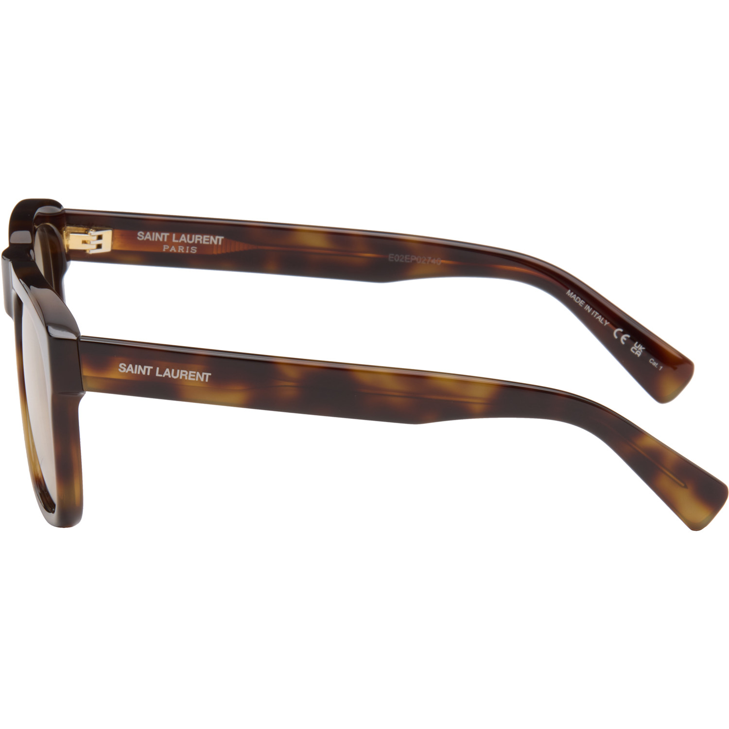 Saint Laurent Brown Oversized Square Sunglasses 