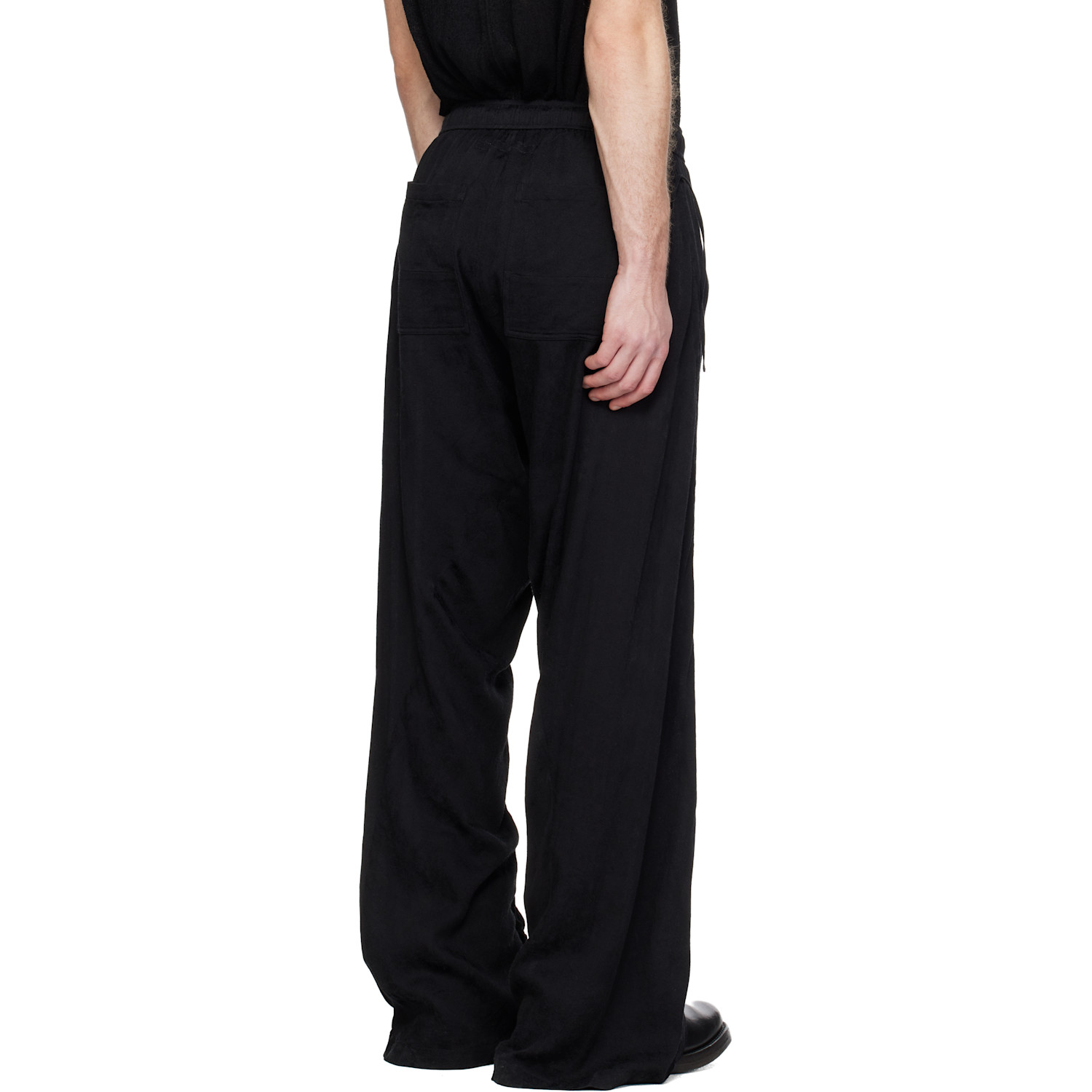  Julius Black Flare Wide Trousers 
