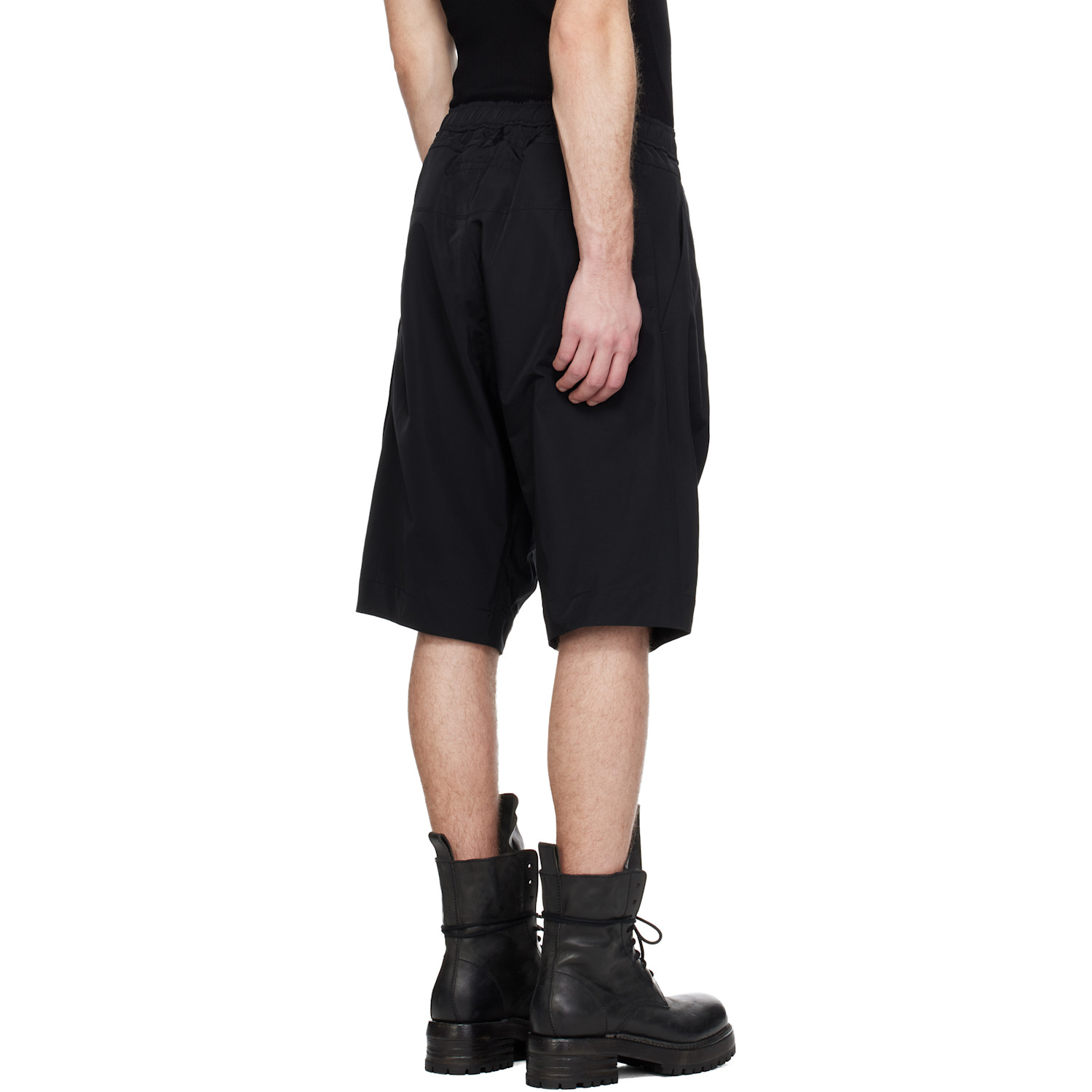  Julius Black Drop Crotch Shorts 