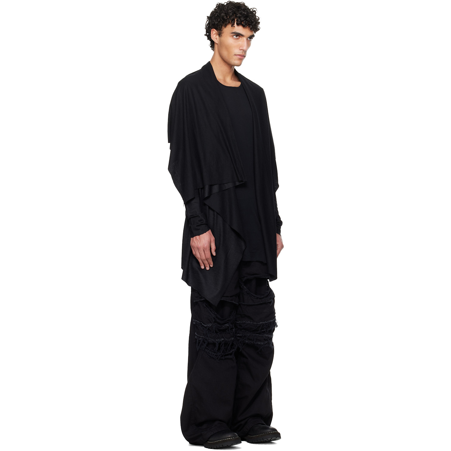  Julius Black Veiled Cardigan 
