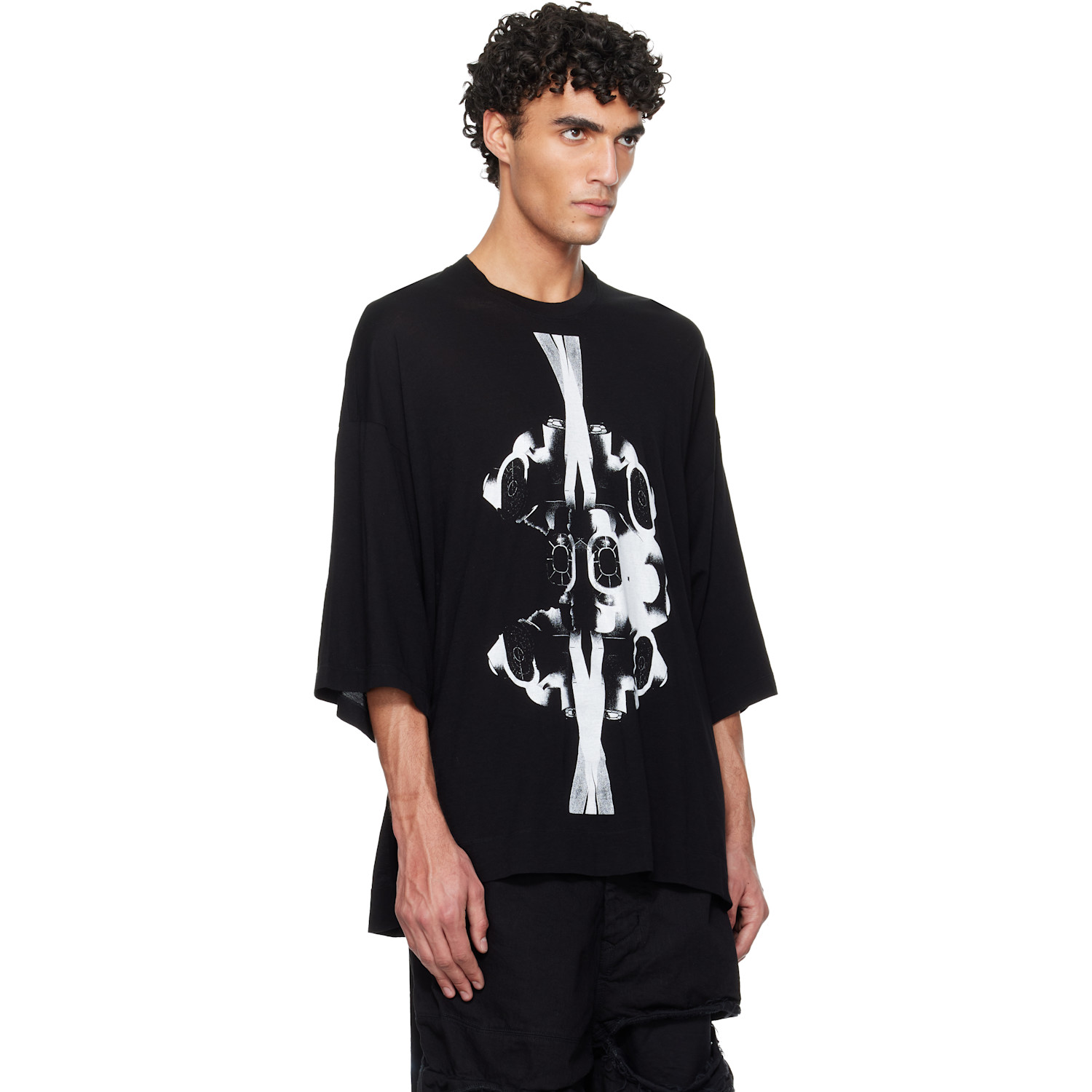  Julius Black Numinous Print Over T-shirt 