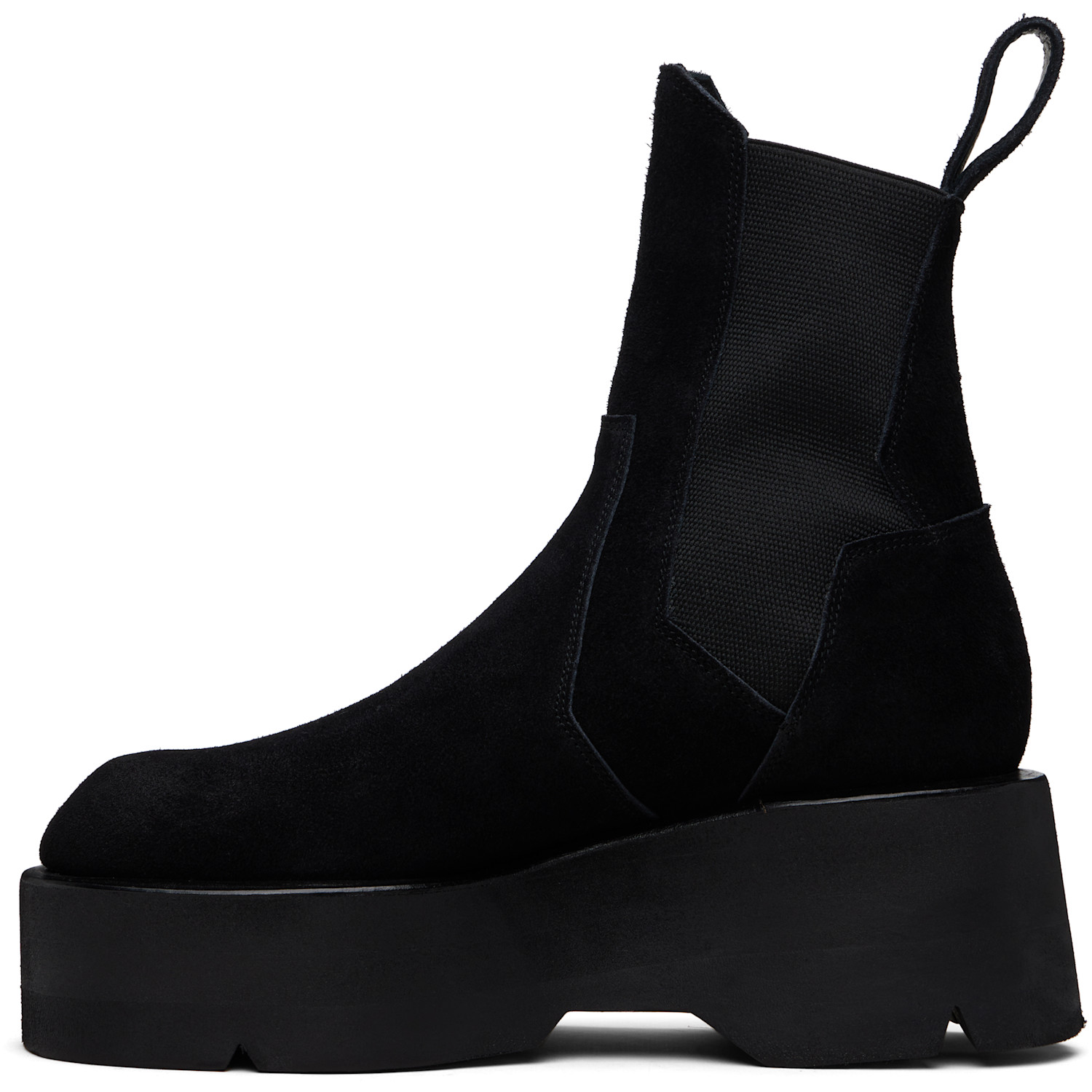  Julius Black Prism Side Gore Chelsea Boots 