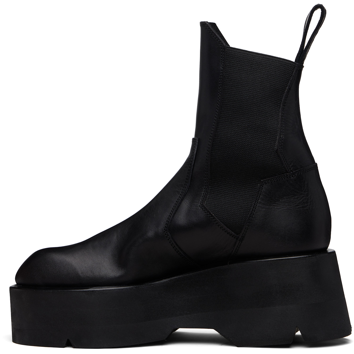  Julius Black Prism Side Gore Chelsea Boots 