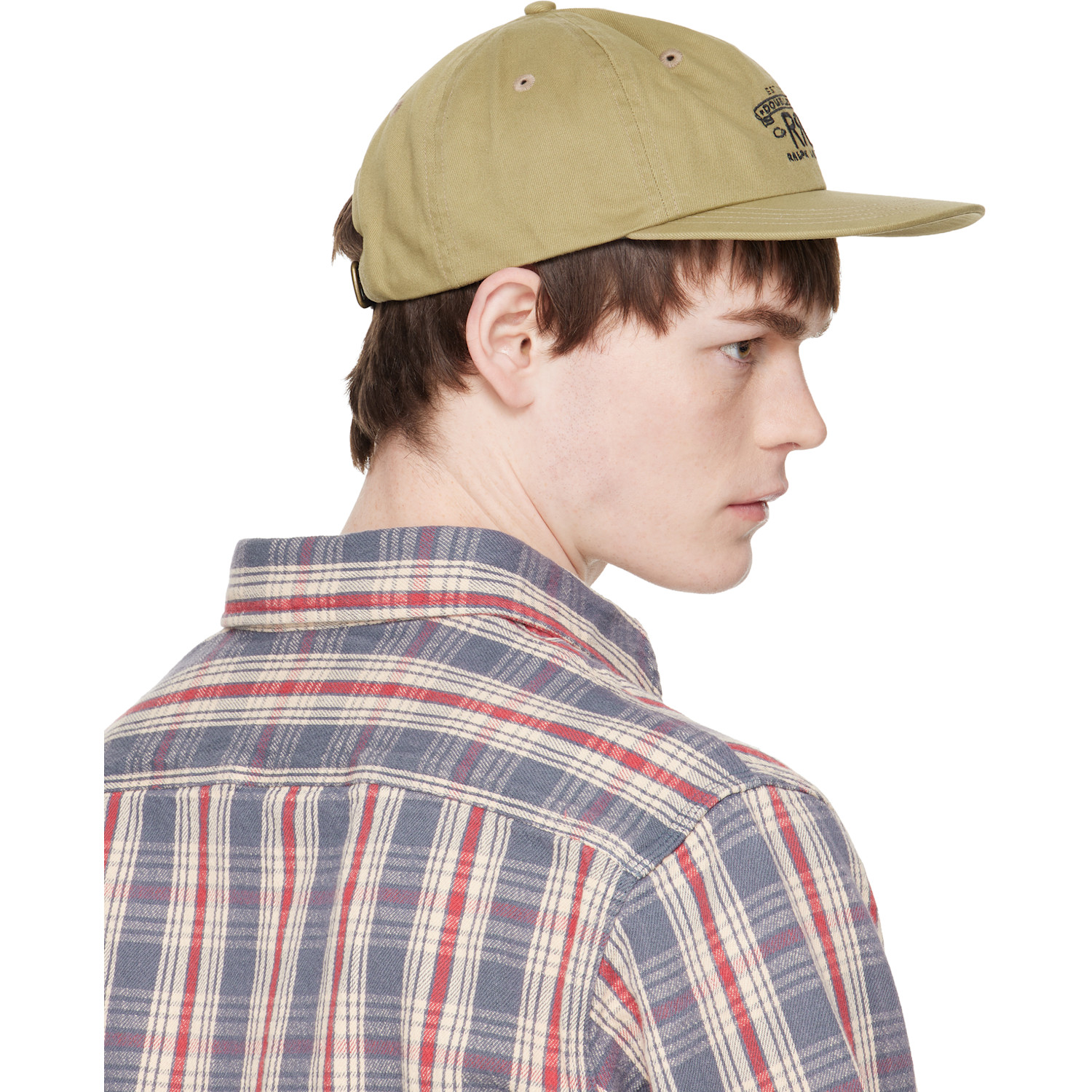  Rrl Beige Ranch Logo Twill Ball Cap 