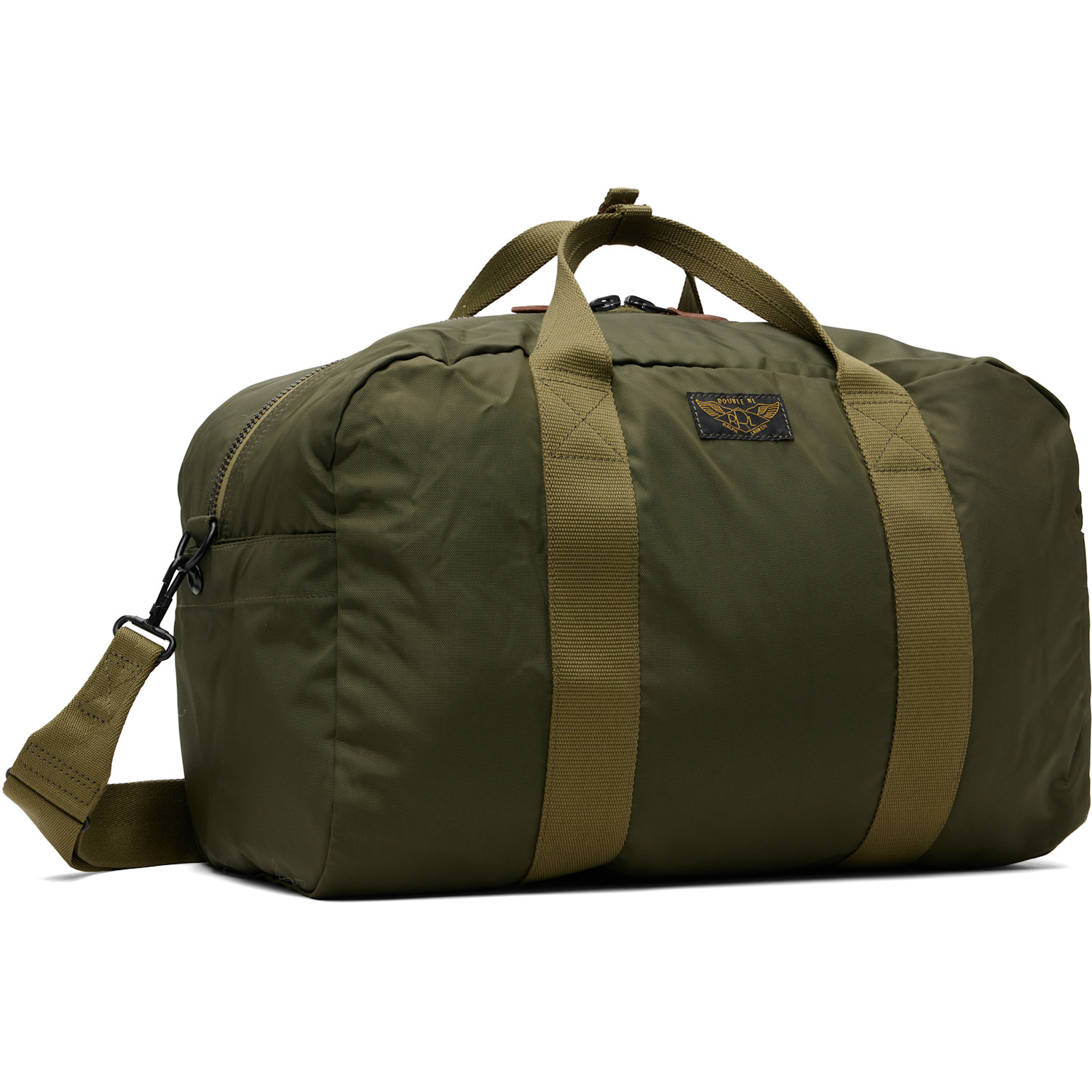  Rrl Khaki Nylon Utility Duffle Bag 