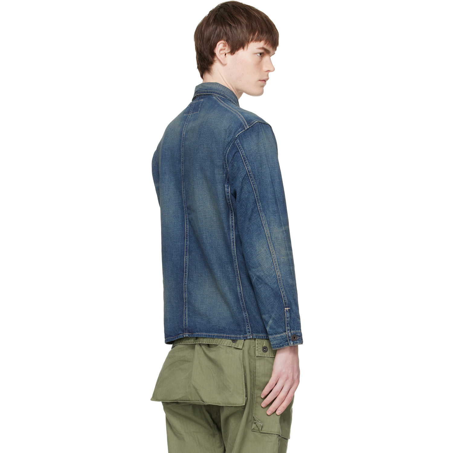  Rrl Blue Torrington Engineer Denim Jacket 