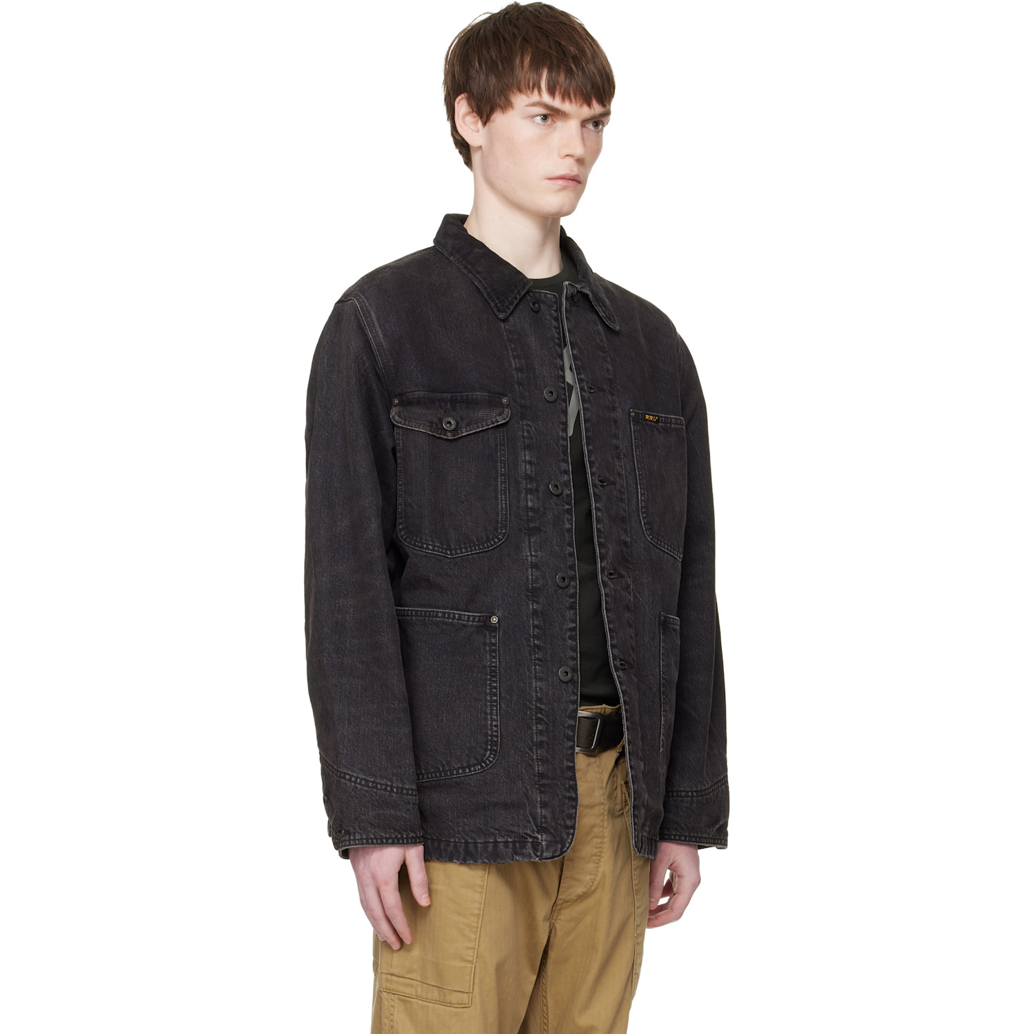  Rrl Black Lynn Denim Jacket 