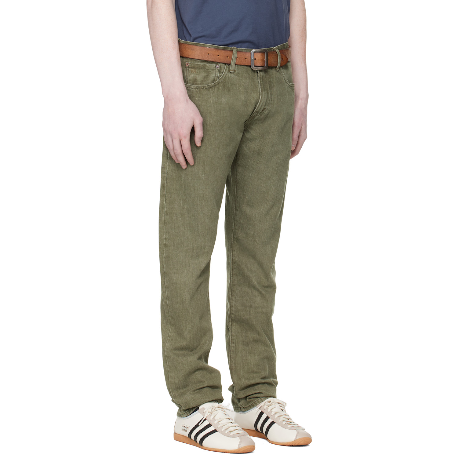  Rrl Green Slim Fit Jeans 