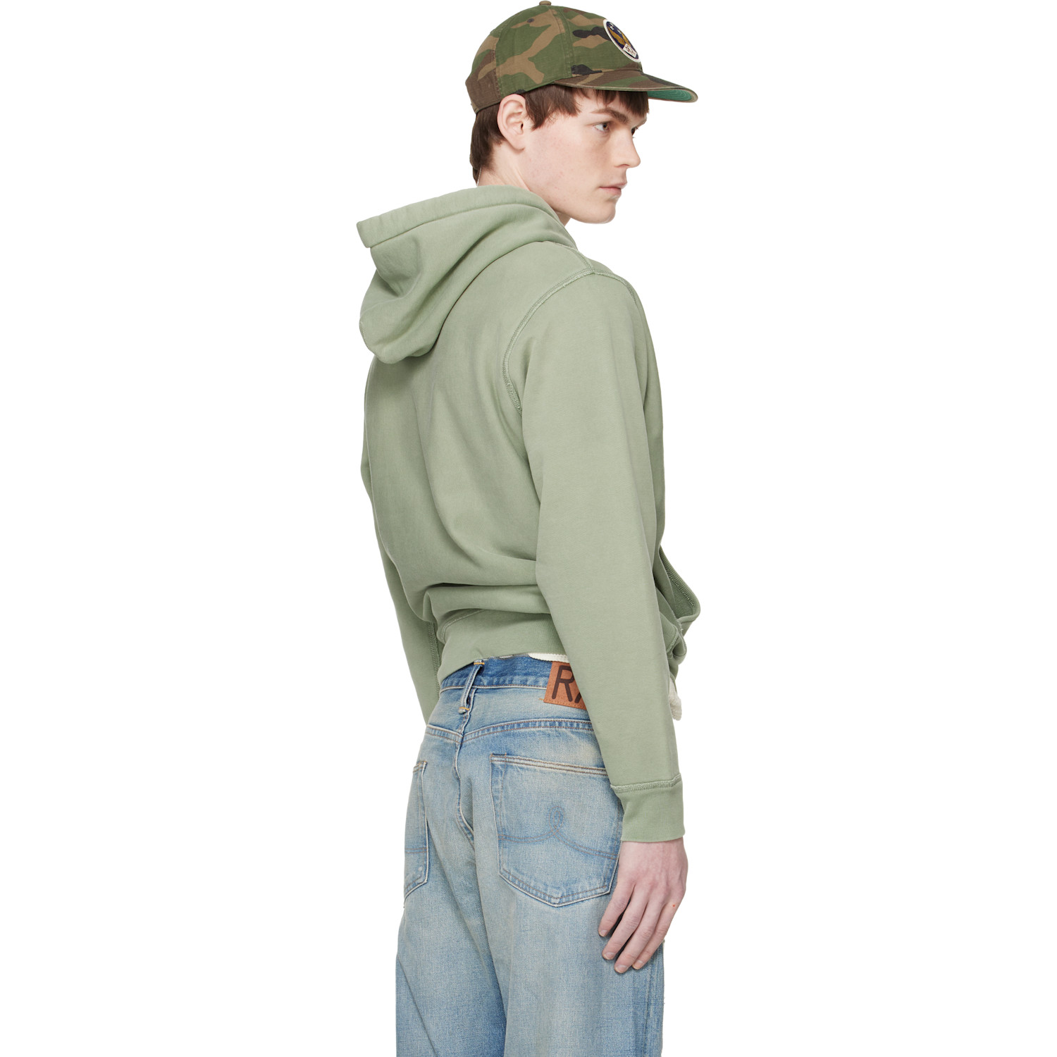  Rrl Green Ranch Logo Hoodie 