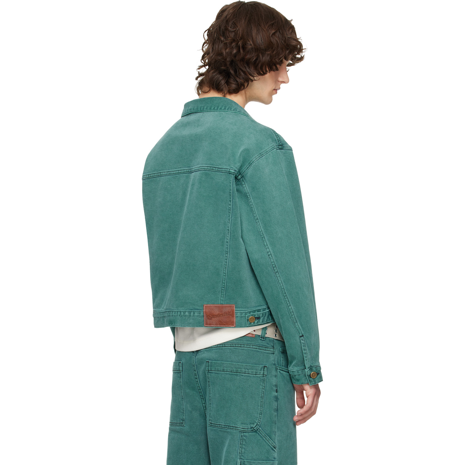  Sanderlak Green Faded Denim Jacket 