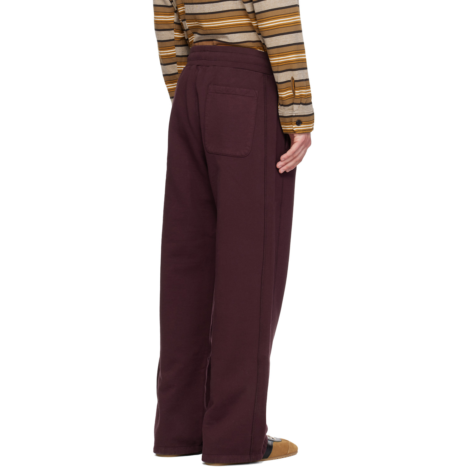  Sanderlak Burgundy Drawstring Sweatpants 