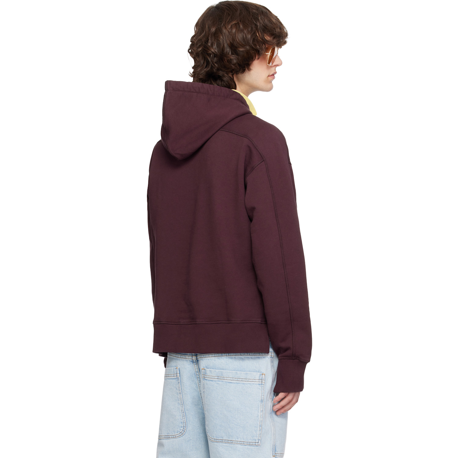  Sanderlak Burgundy Embroidered Logo Hoodie 