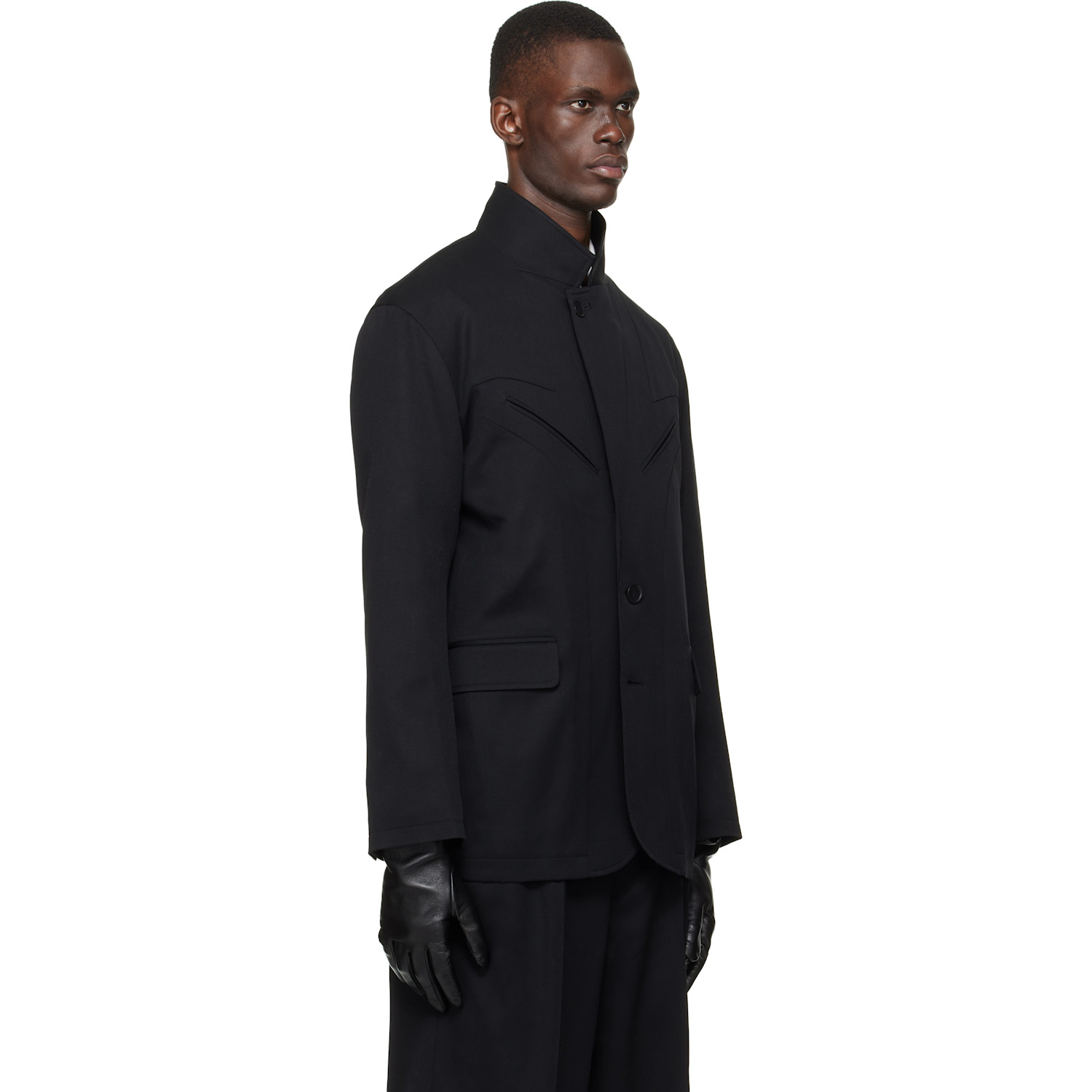  Sire Black Light Wool Blazer 
