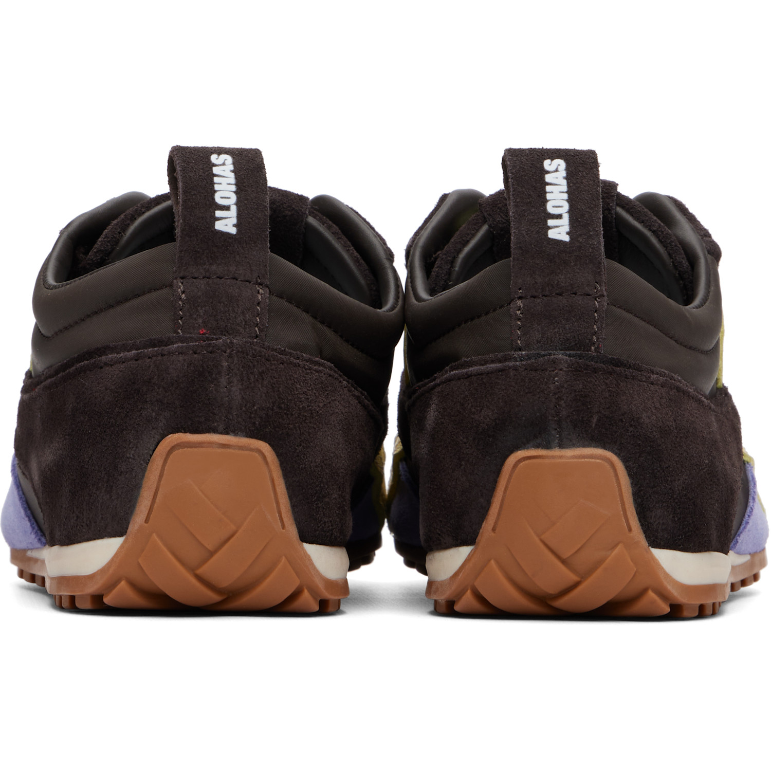  Alohas Brown Tb.304 Nylon Leather Sneakers 