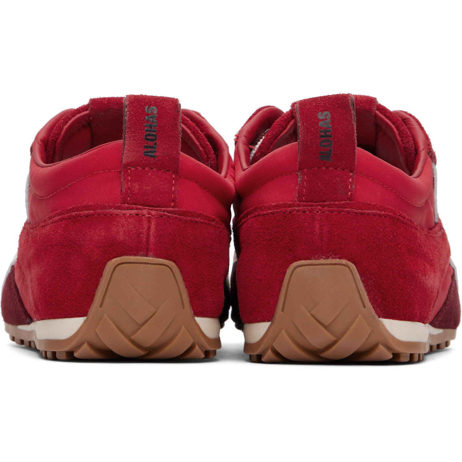  Alohas Red Tb.304 Nylon Leather Sneakers 