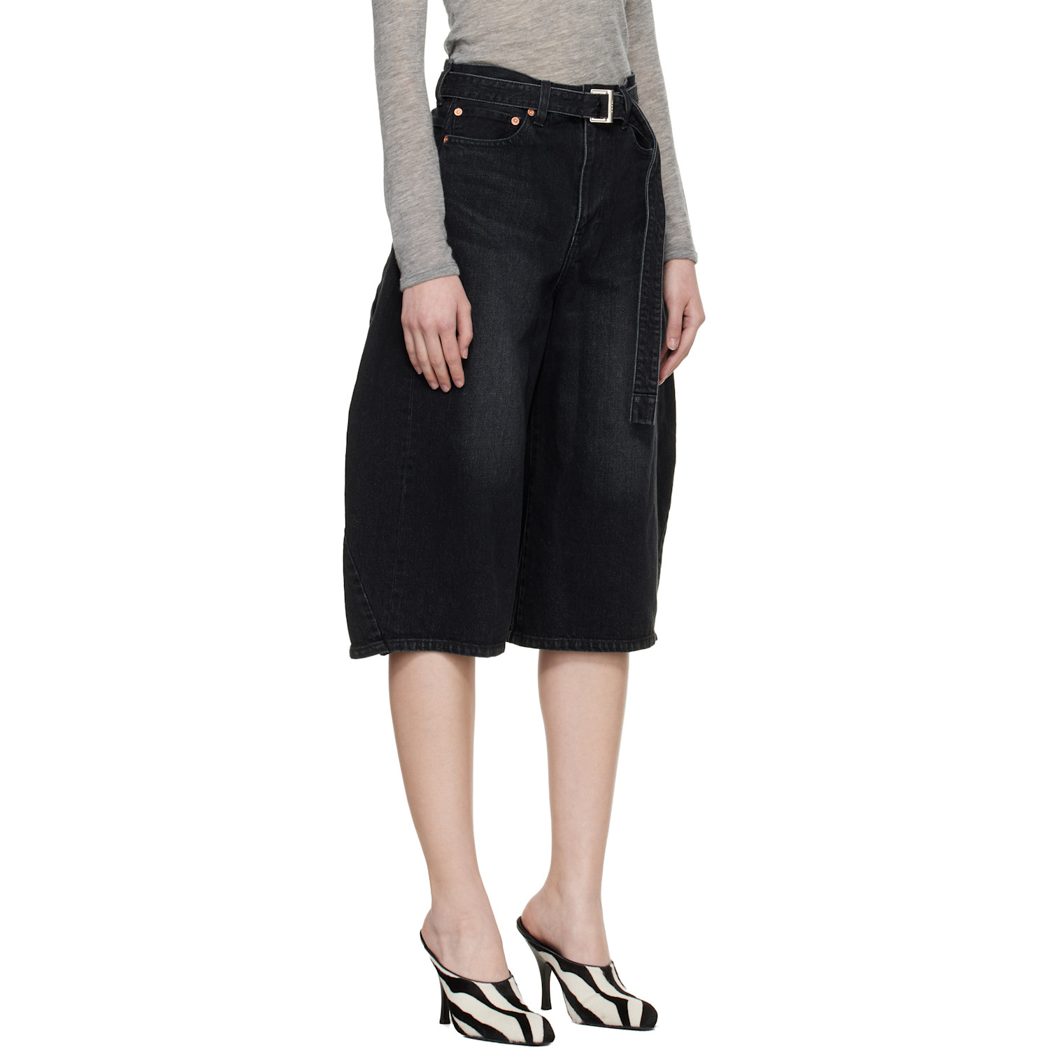  Sacai Black Denim Jeans 