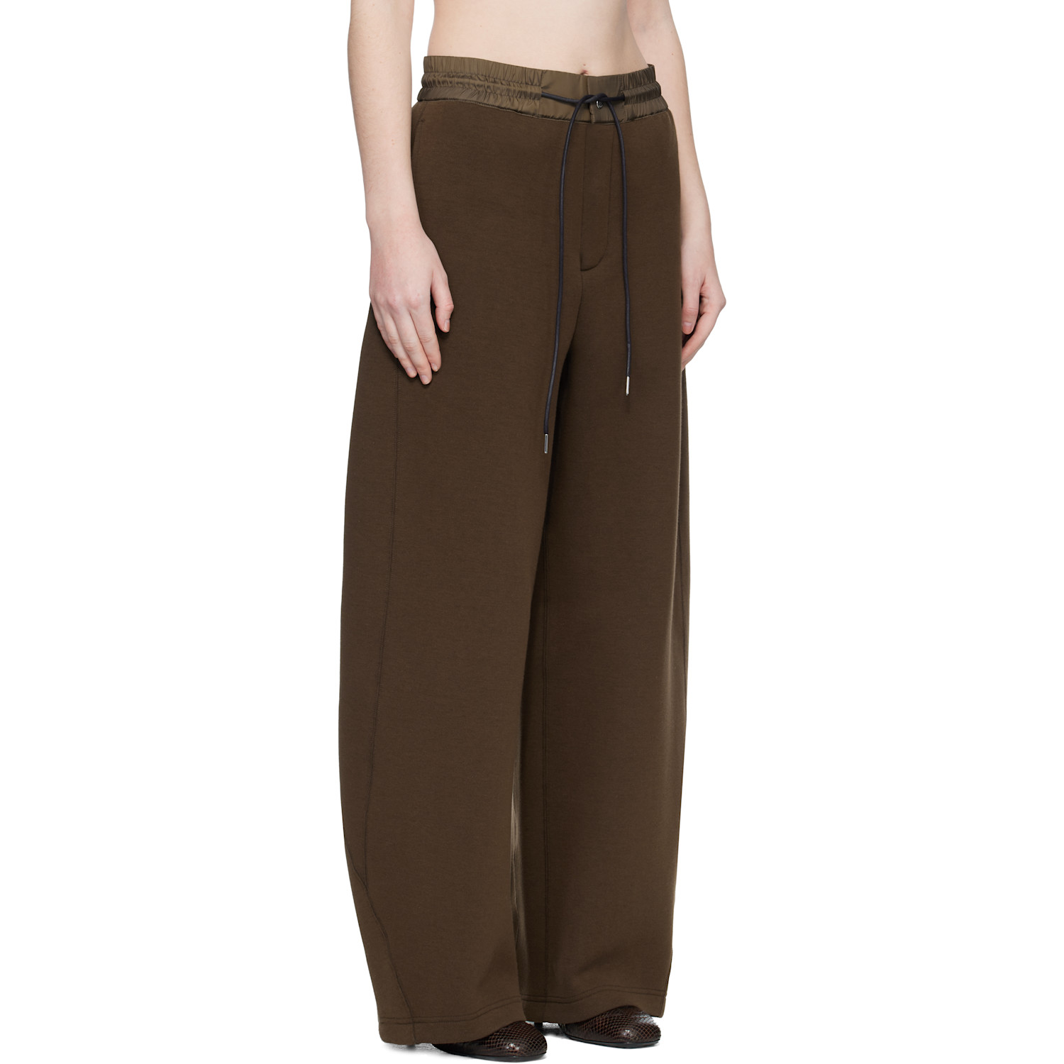  Sacai Brown Sponge Sweatpants 