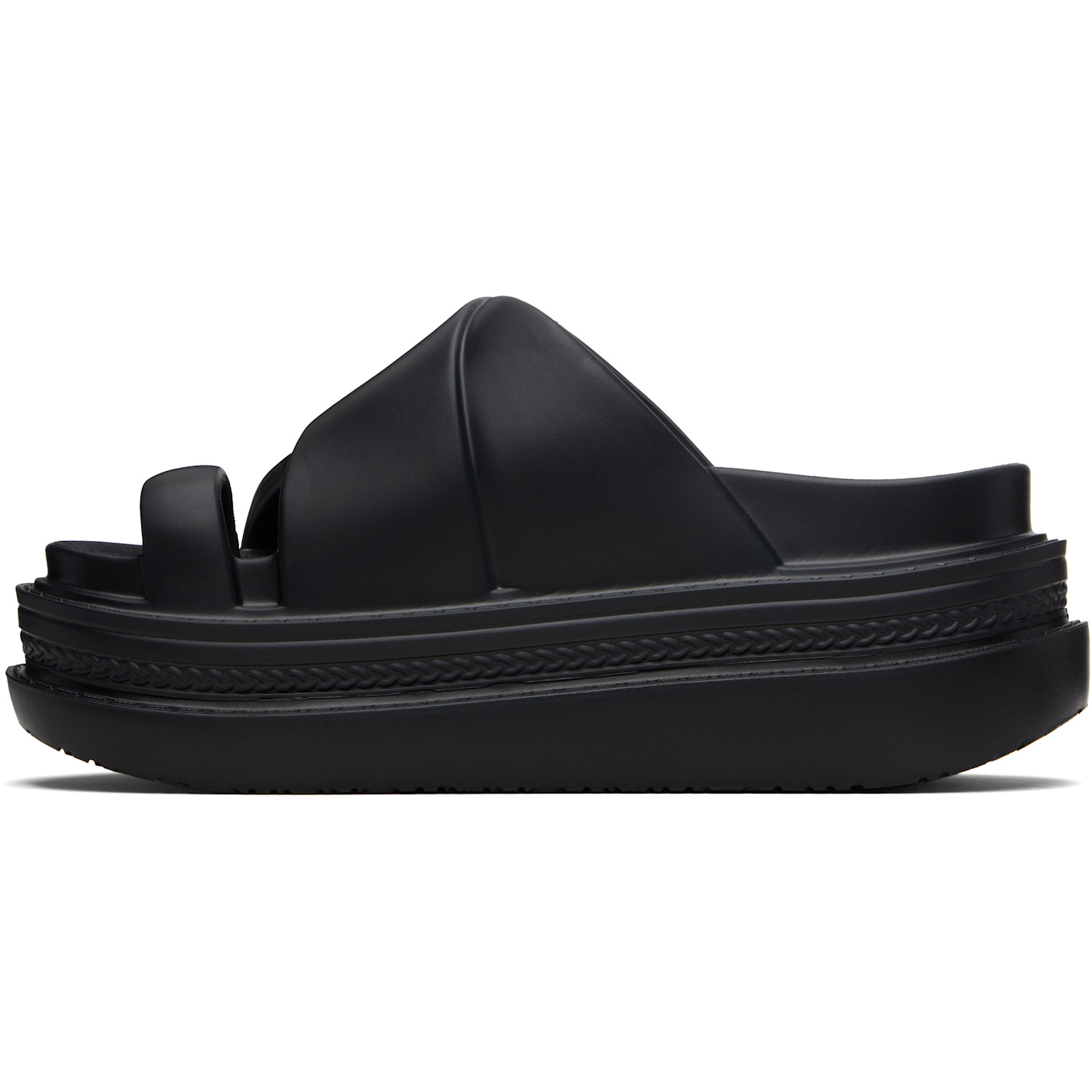  Sacai Black Foam Multiple Sole Sandals 