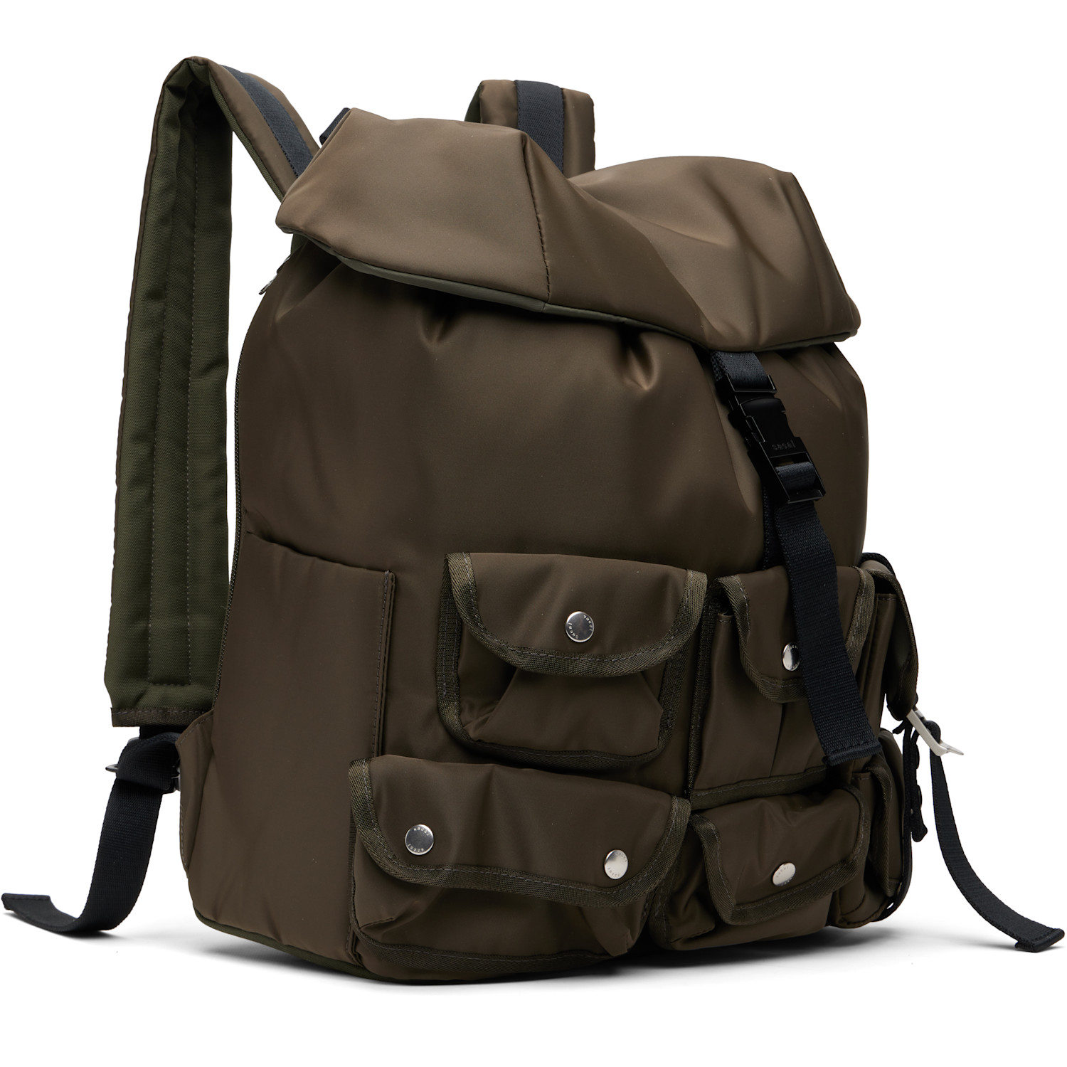  Sacai Khaki Nylon Backpack 