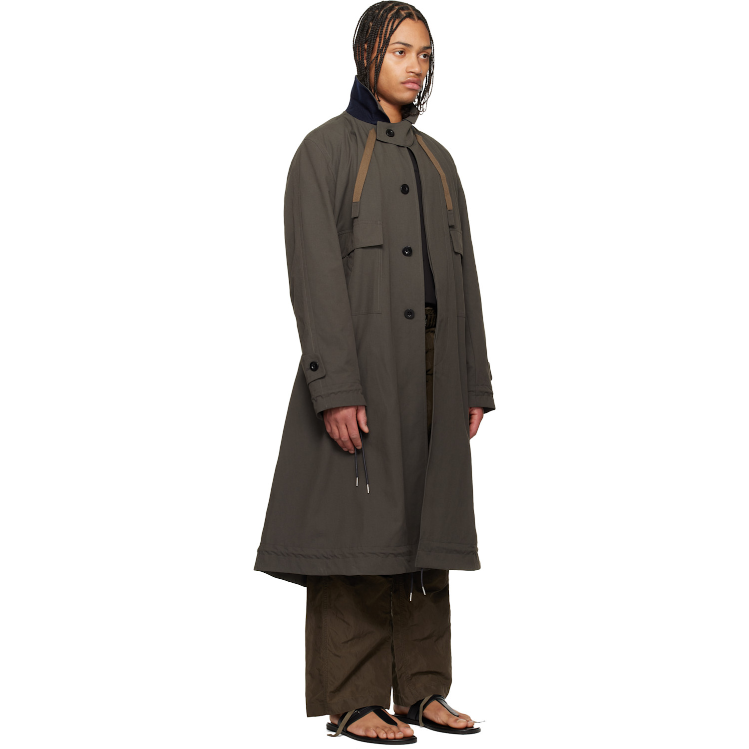  Sacai Khaki Weathercloth Coat 