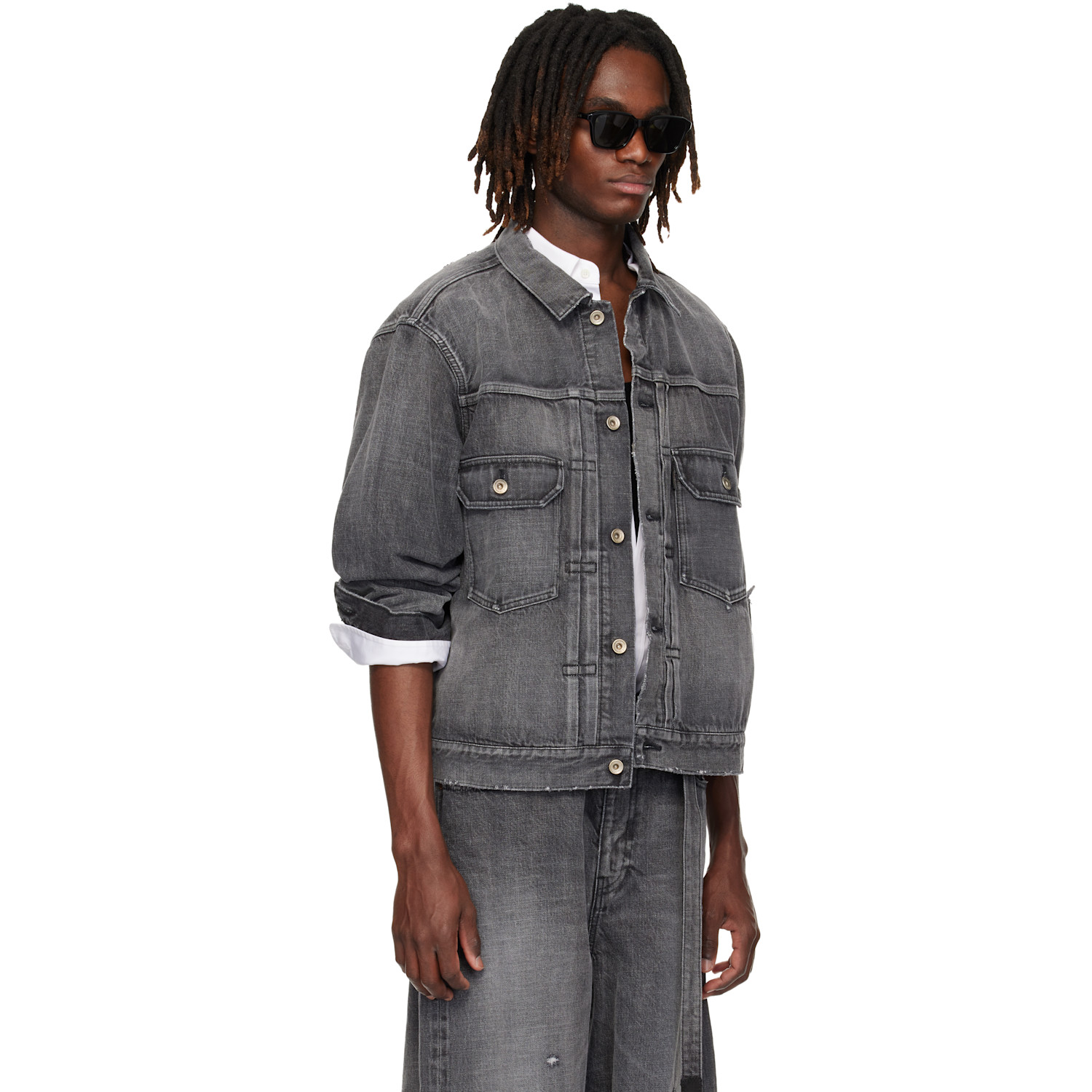  Sacai Black Beyondexx Denim Jacket 