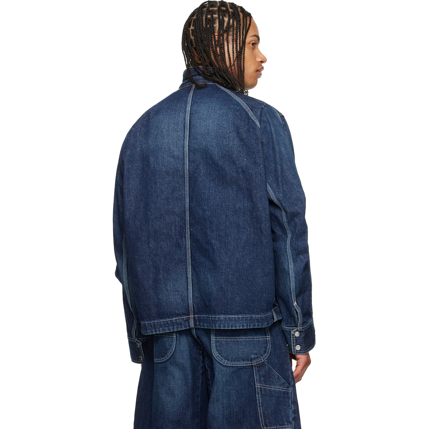  Sacai Blue Faded Denim Jacket 