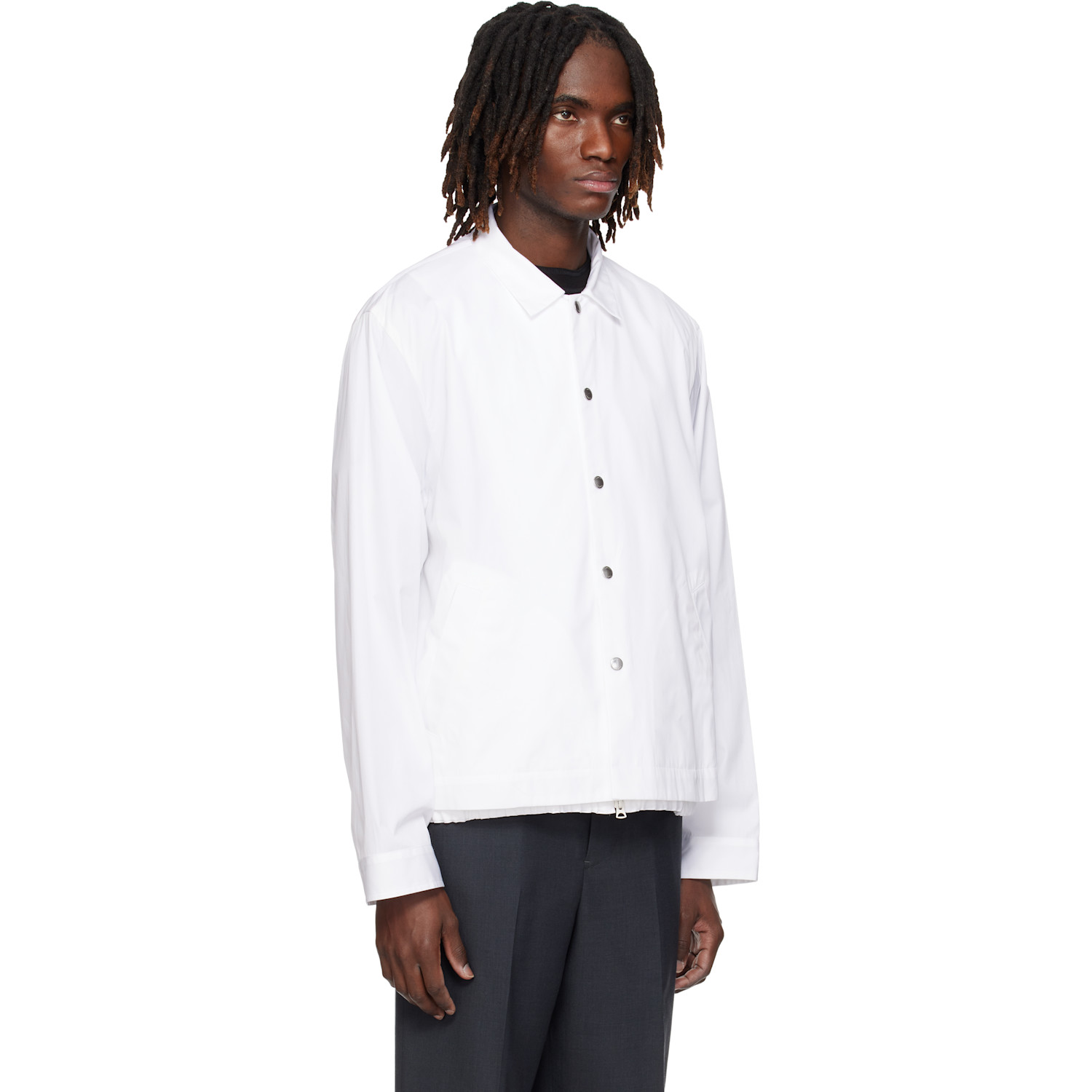 Sacai Off-white Poplin Blouson Jacket 