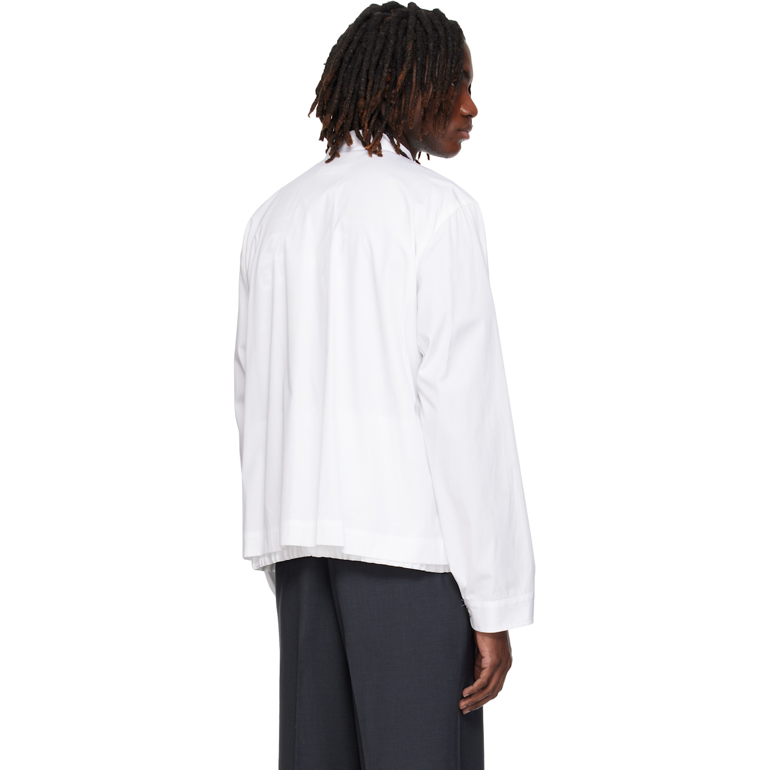 Sacai Off-white Poplin Blouson Jacket 