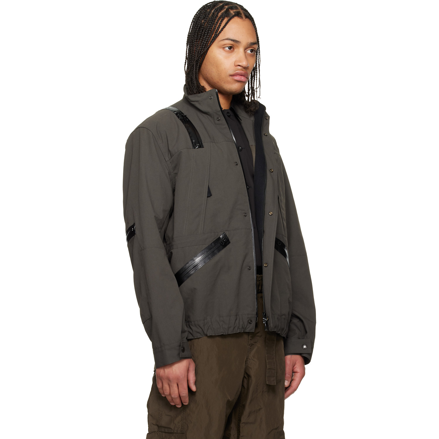  Sacai Khaki Weathercloth Blouson Jacket 