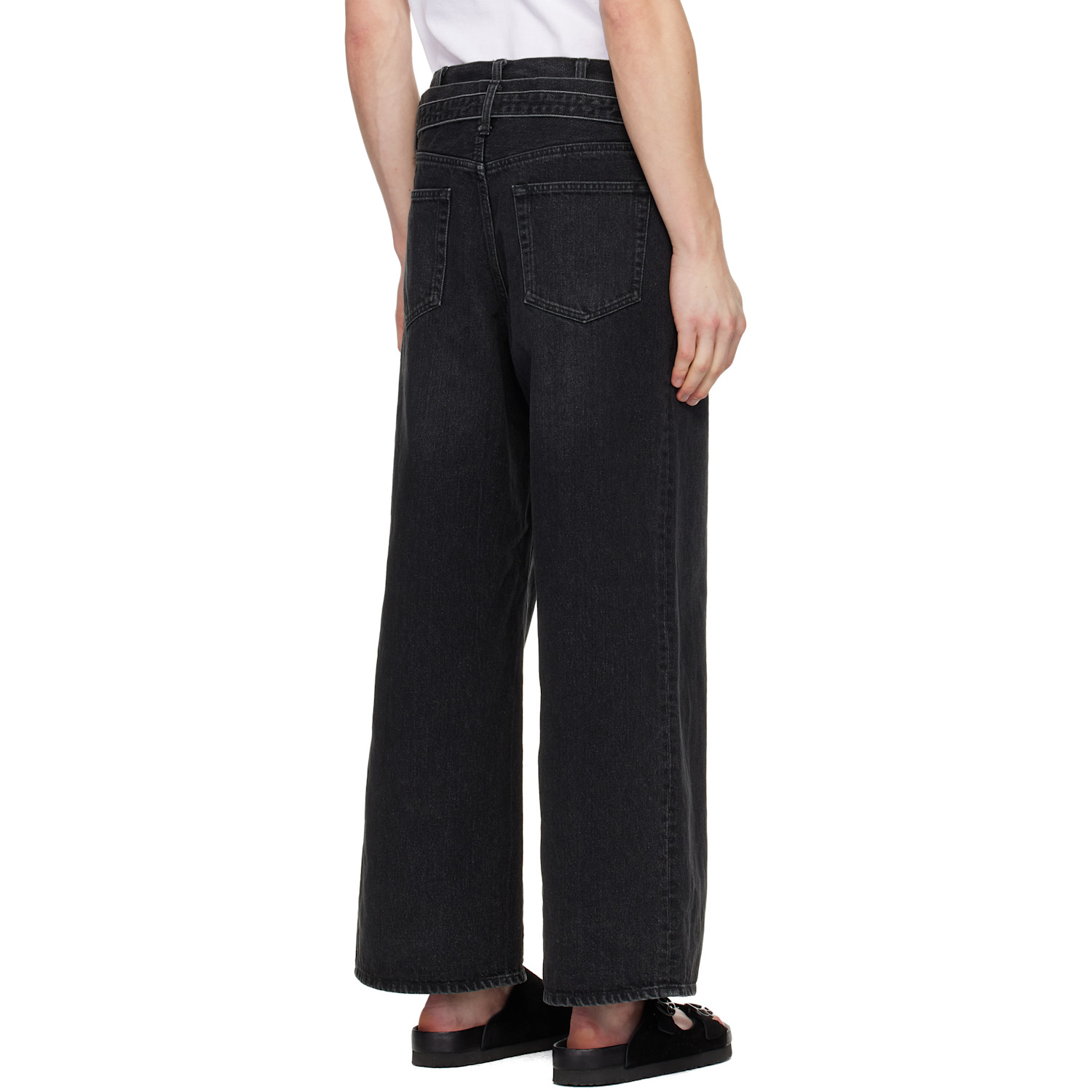  Sacai Black Belted Jeans 