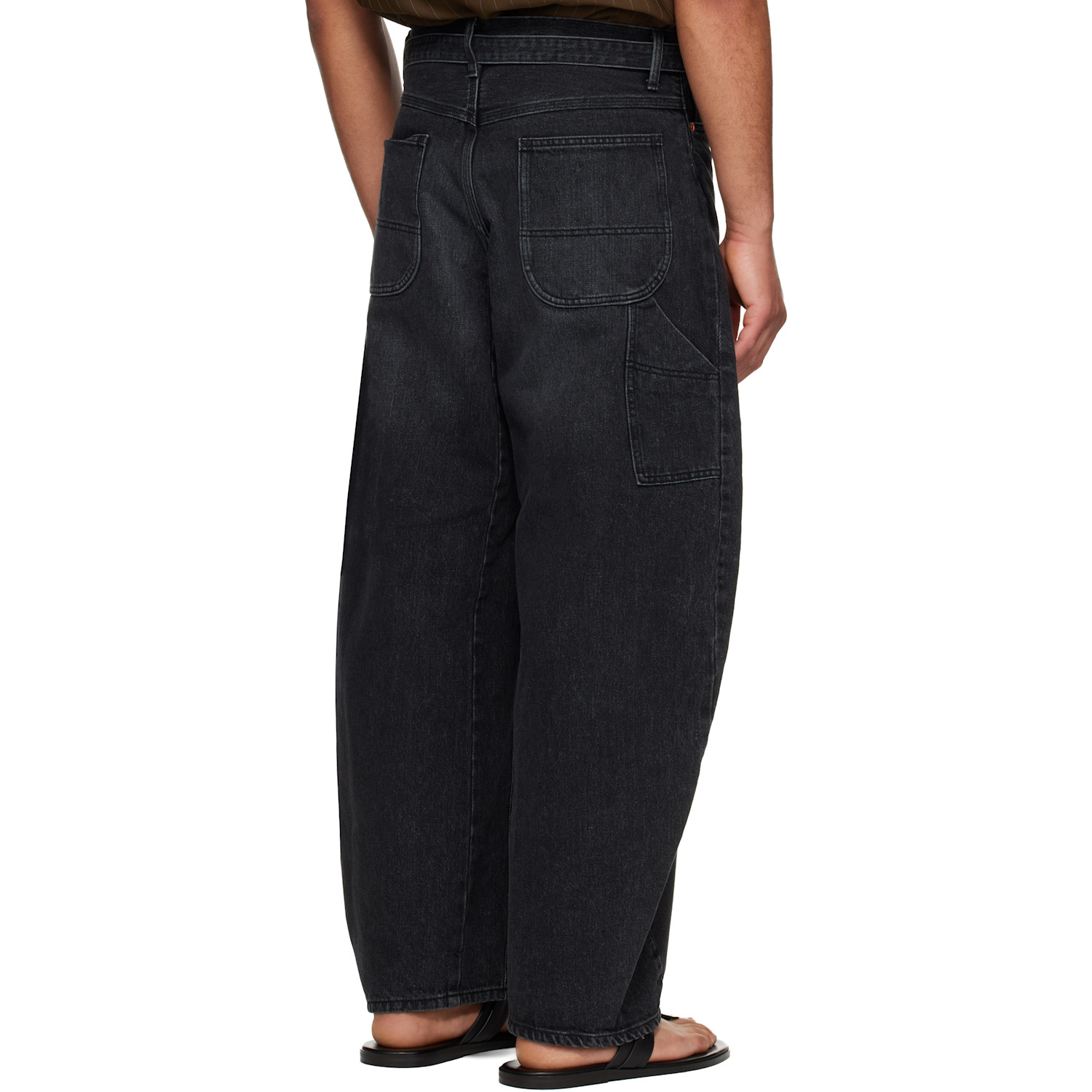  Sacai Black Faded Jeans 