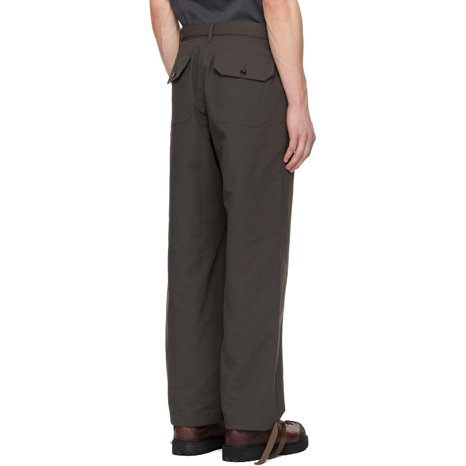  Sacai Khaki Weathercloth Trousers 