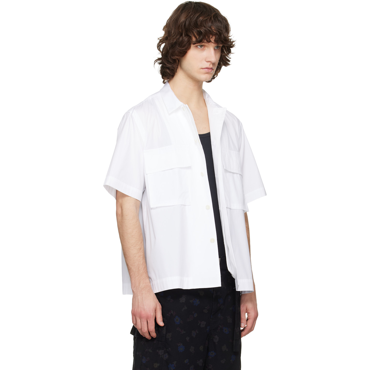  Sacai Off-white Poplin Shirt 