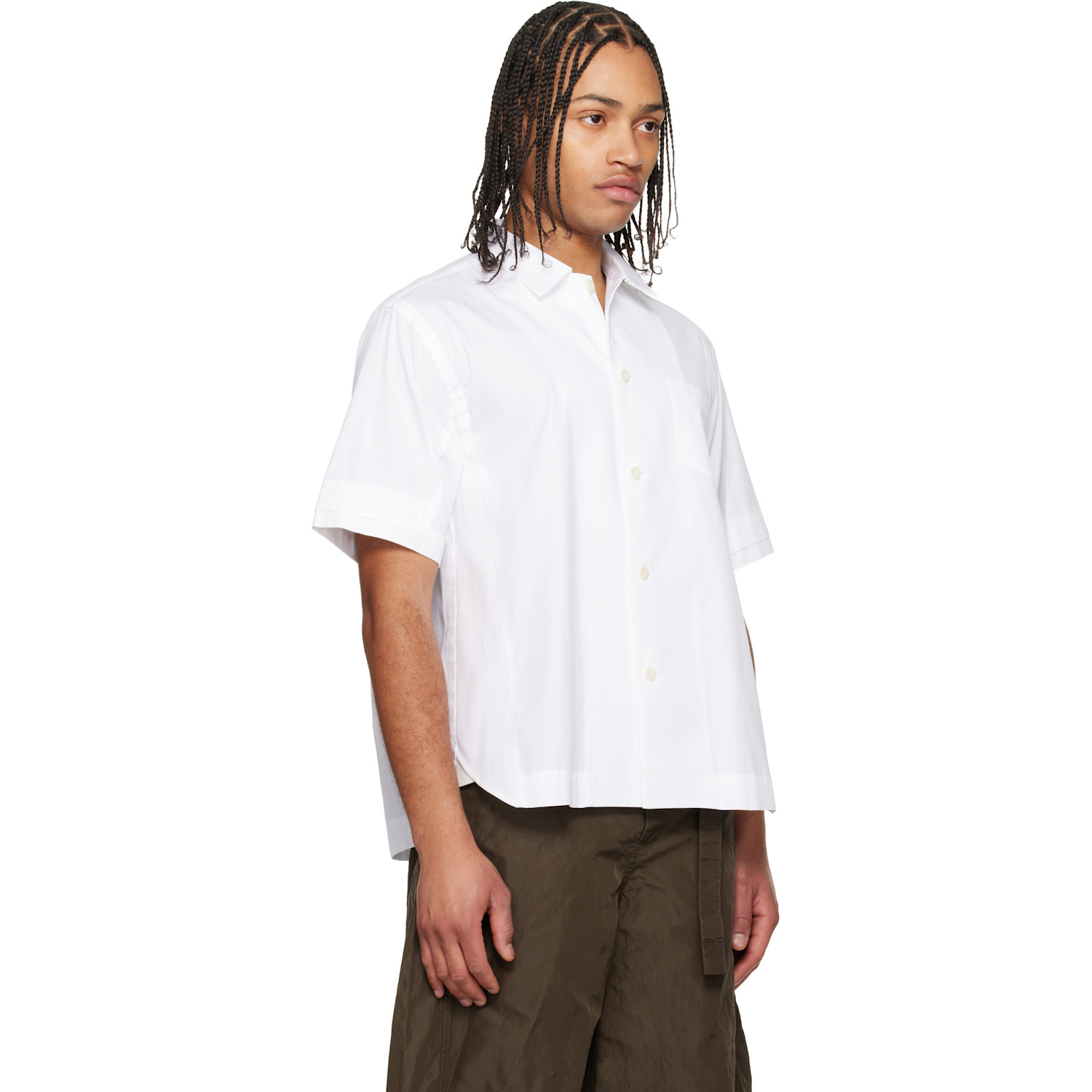  Sacai Off-white Poplin Shirt 