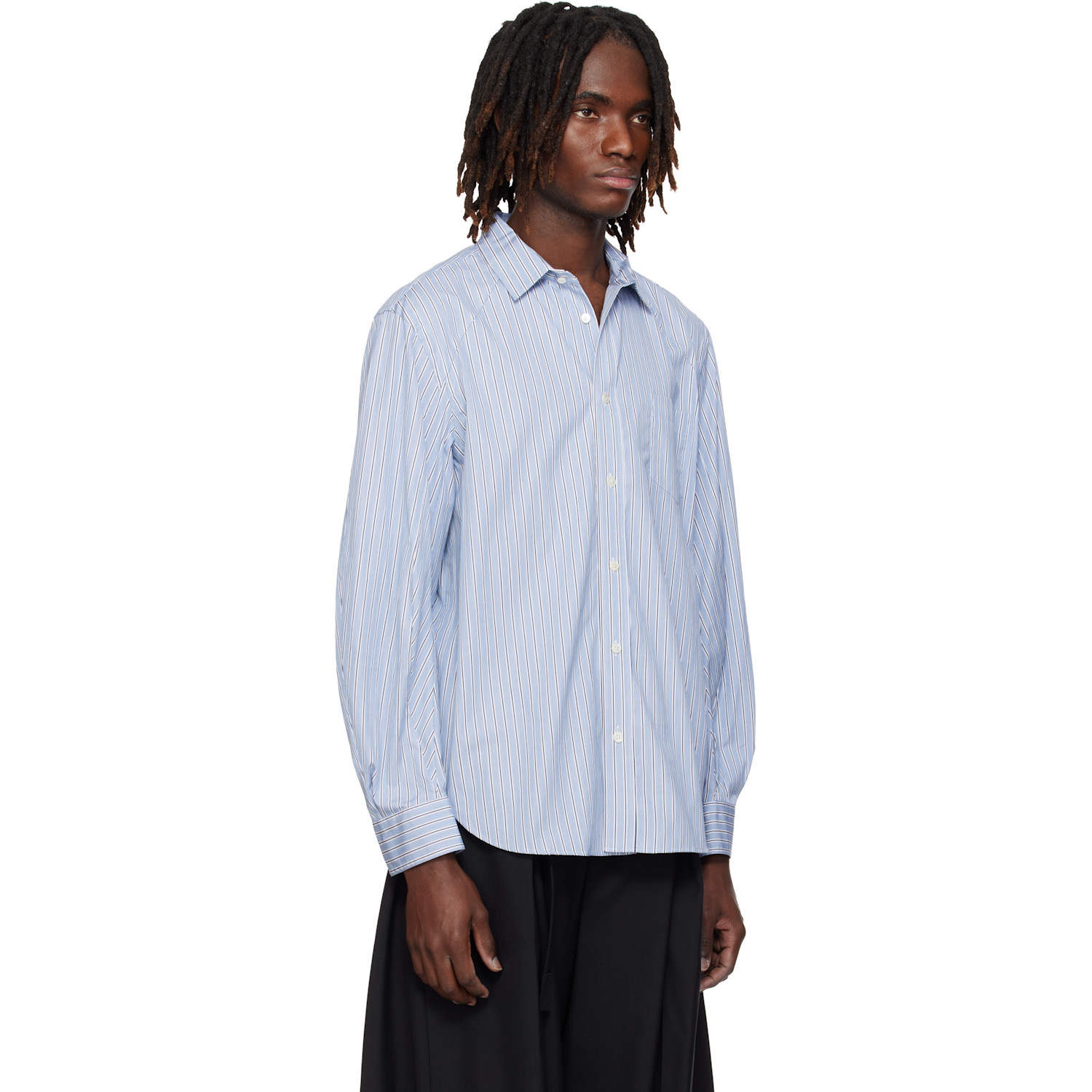  Sacai Blue Poplin Shirt 