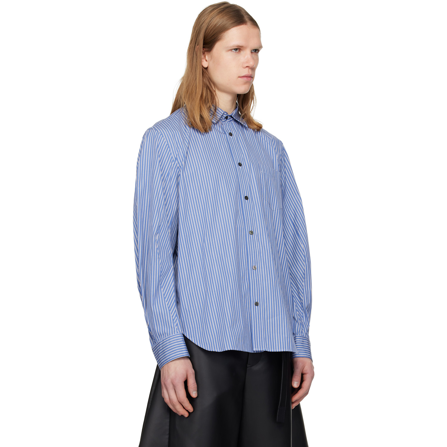  Sacai Blue Poplin Shirt 