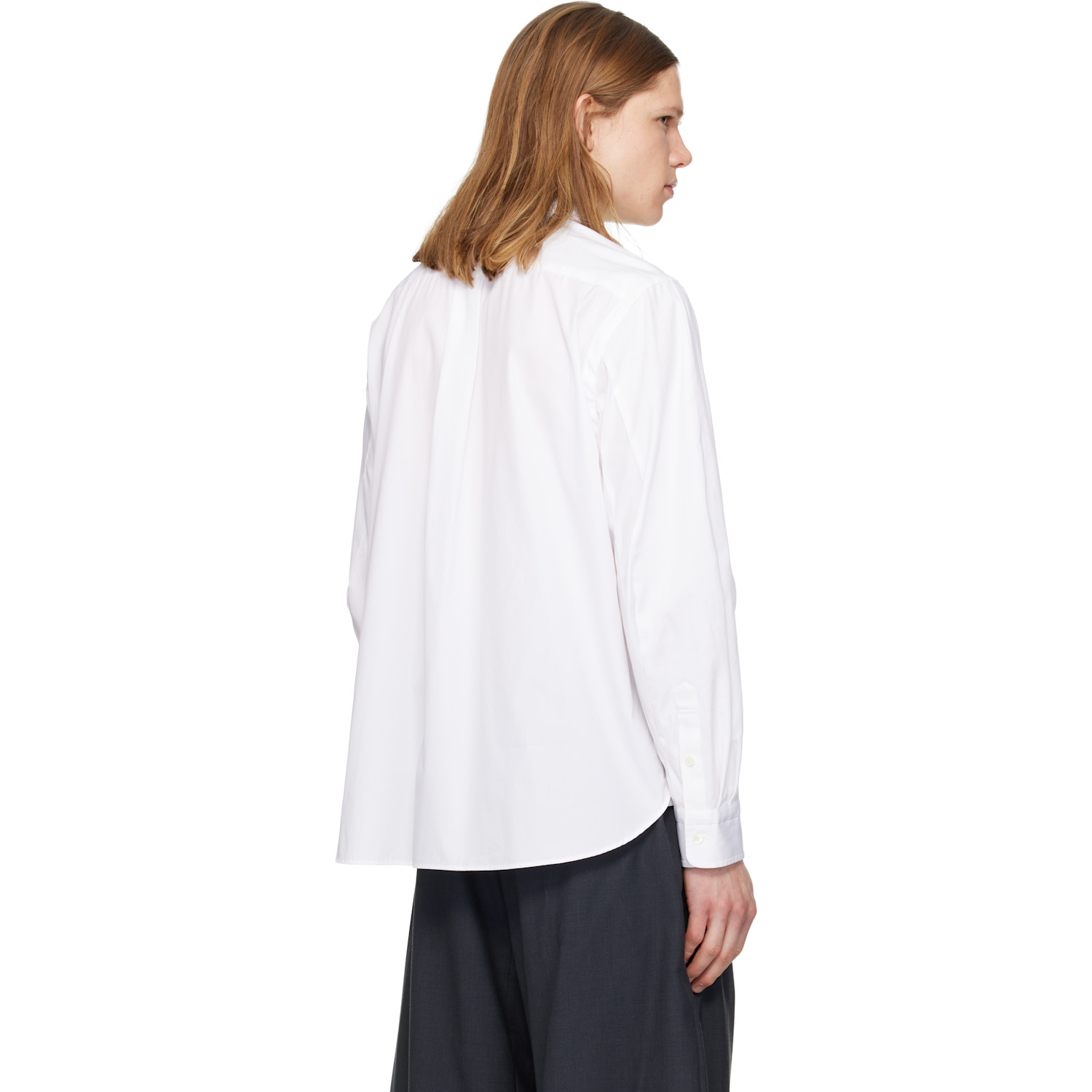  Sacai White Poplin Shirt 