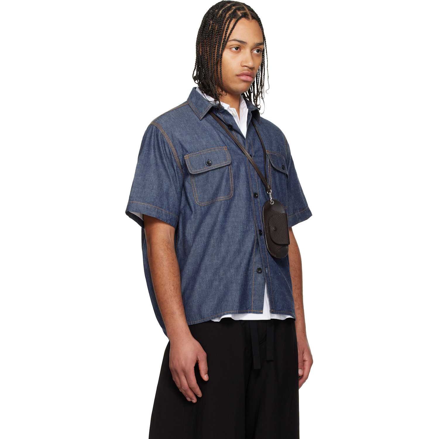  Sacai Blue Light Weight Denim Shirt 