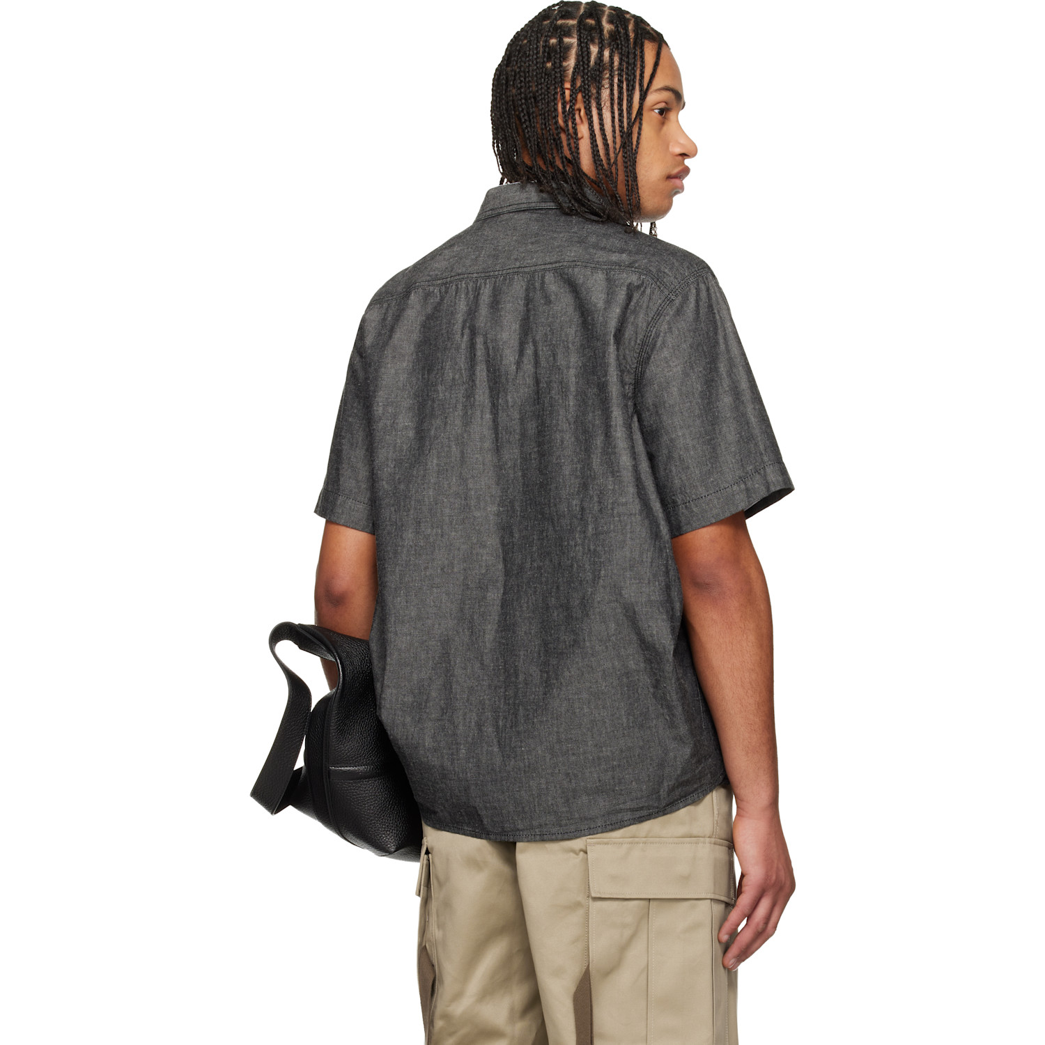  Sacai Gray Light Weight Denim Shirt 