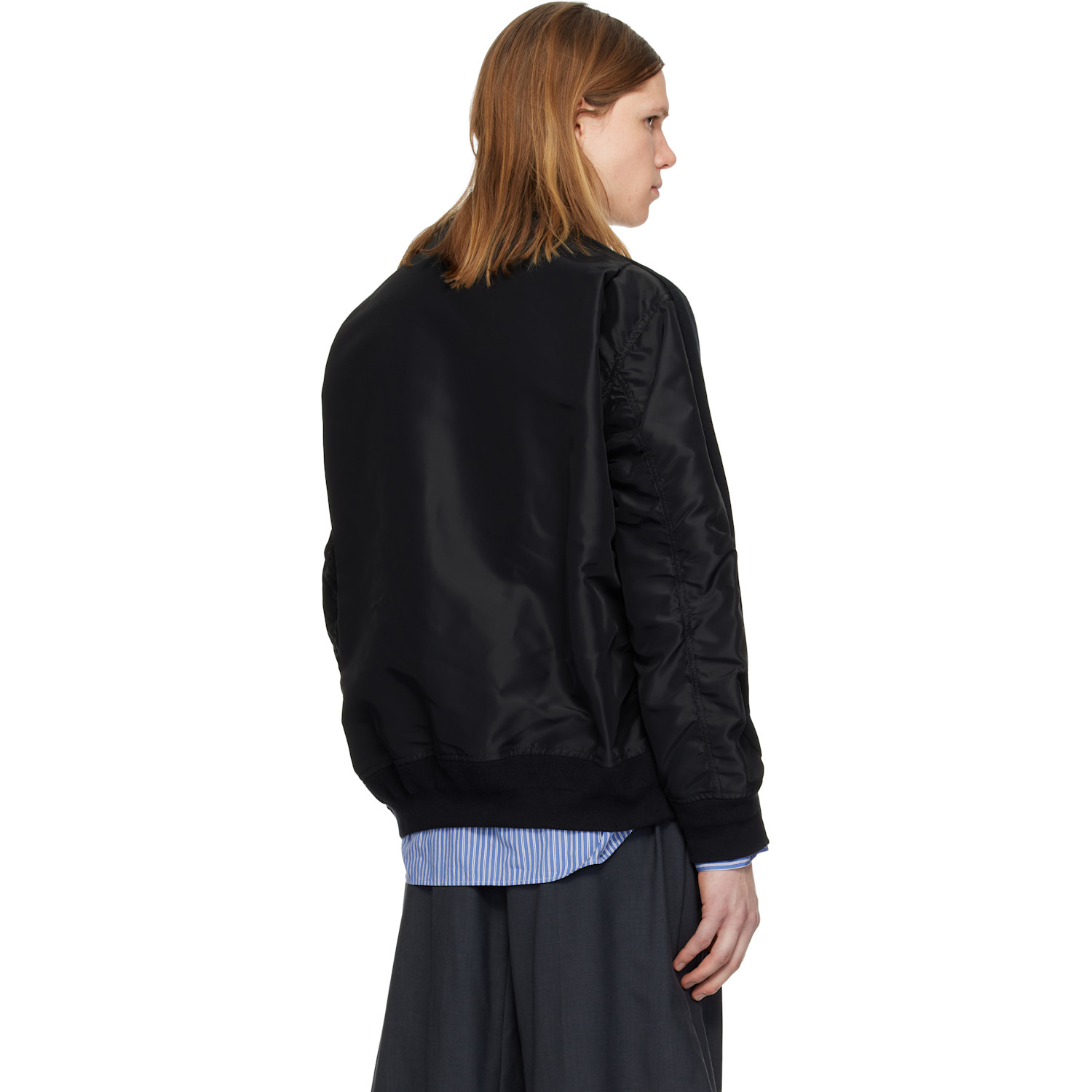  Sacai Black Sponge Sweat Pullover Sweatshirt 