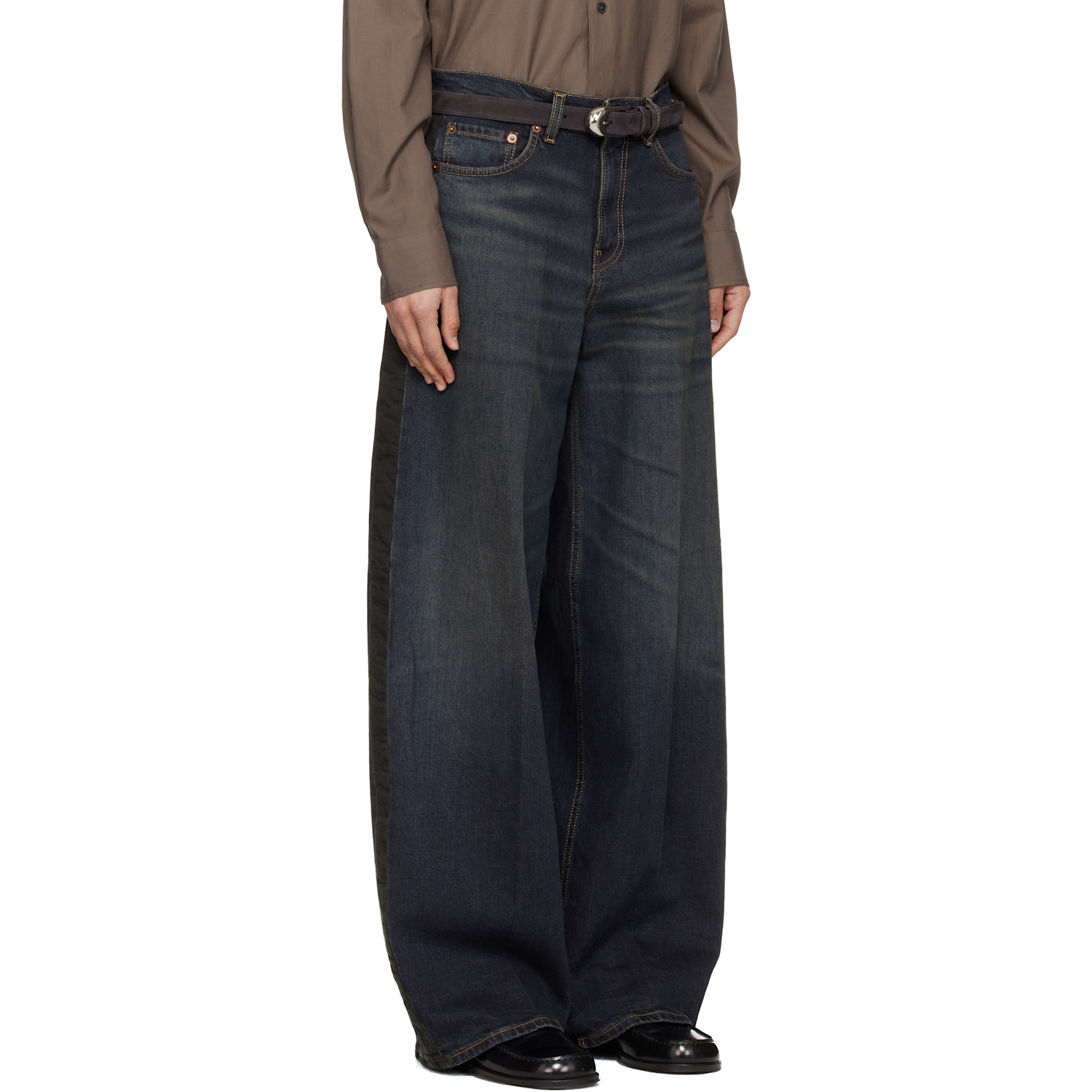  6397 Blue Tuxedo Roomy Jeans 