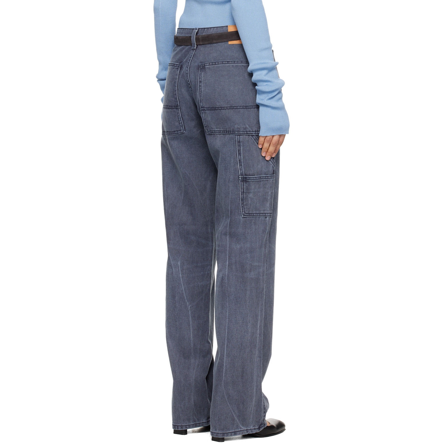  6397 Navy Long Painter Jeans 
