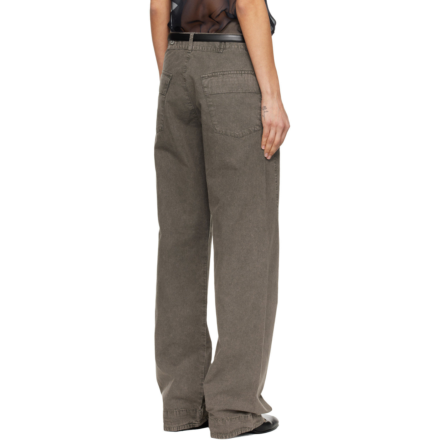  6397 Gray Darted Jeans 