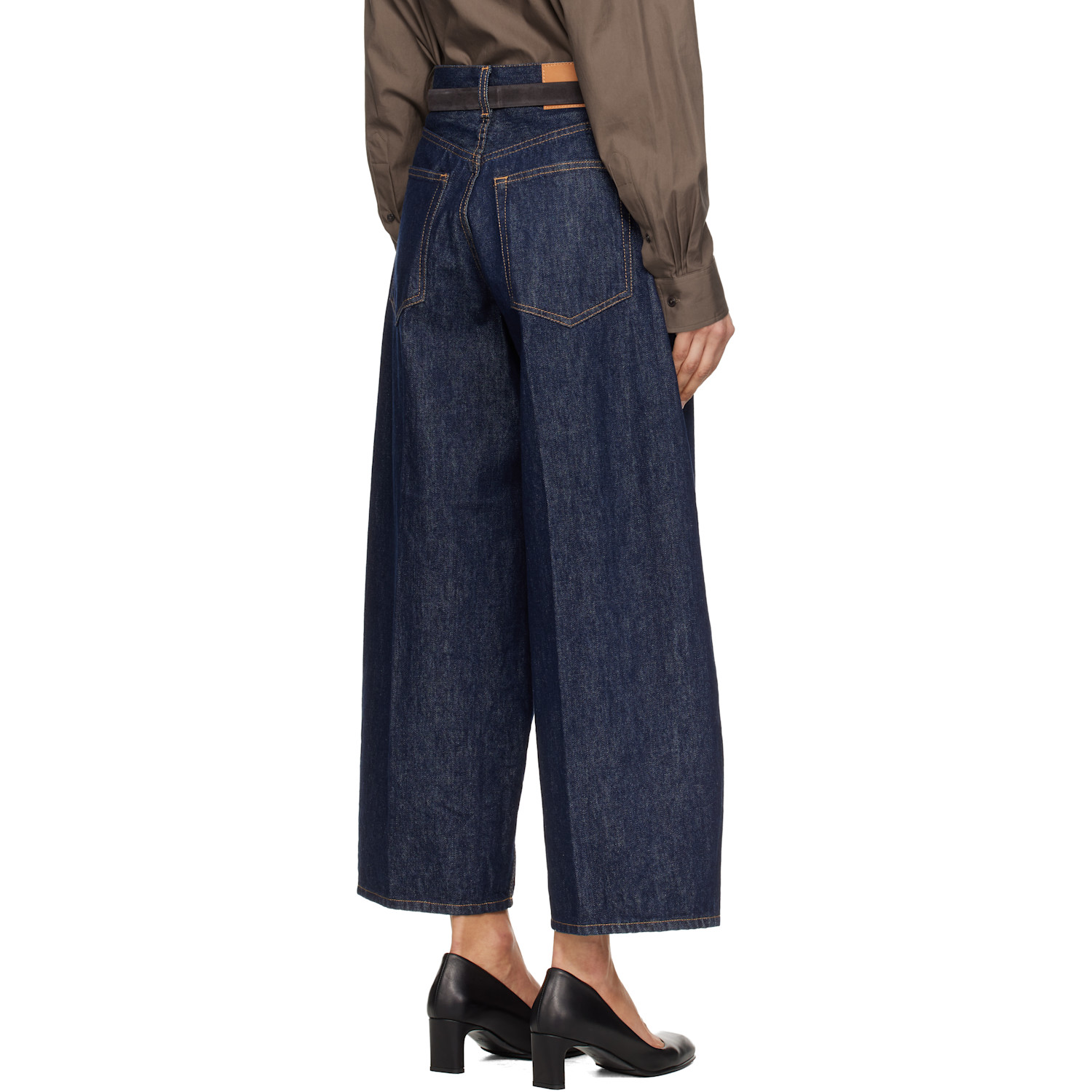 6397 Blue Cropped Roomy Jeans 