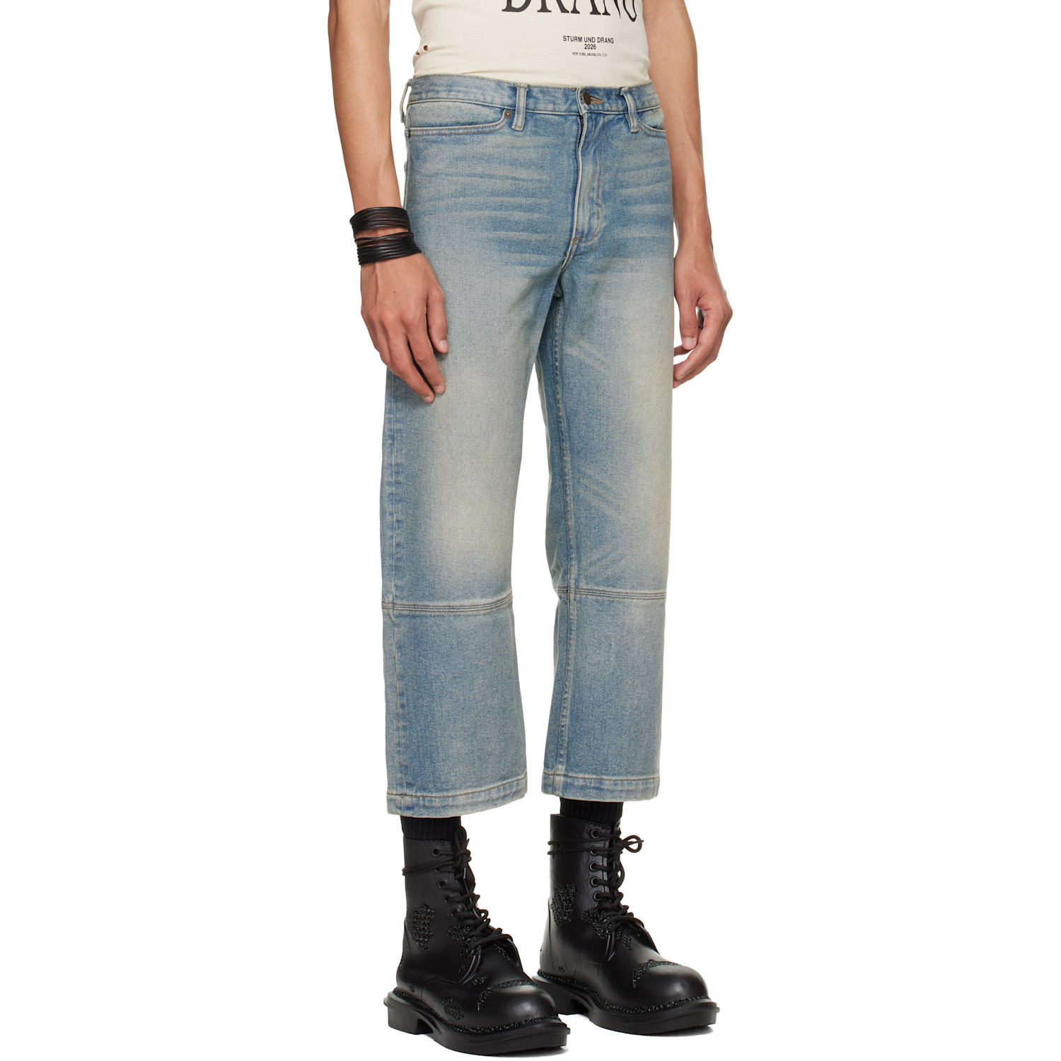  Hyacyn Blue Etteragic Denim Washed Jeans 