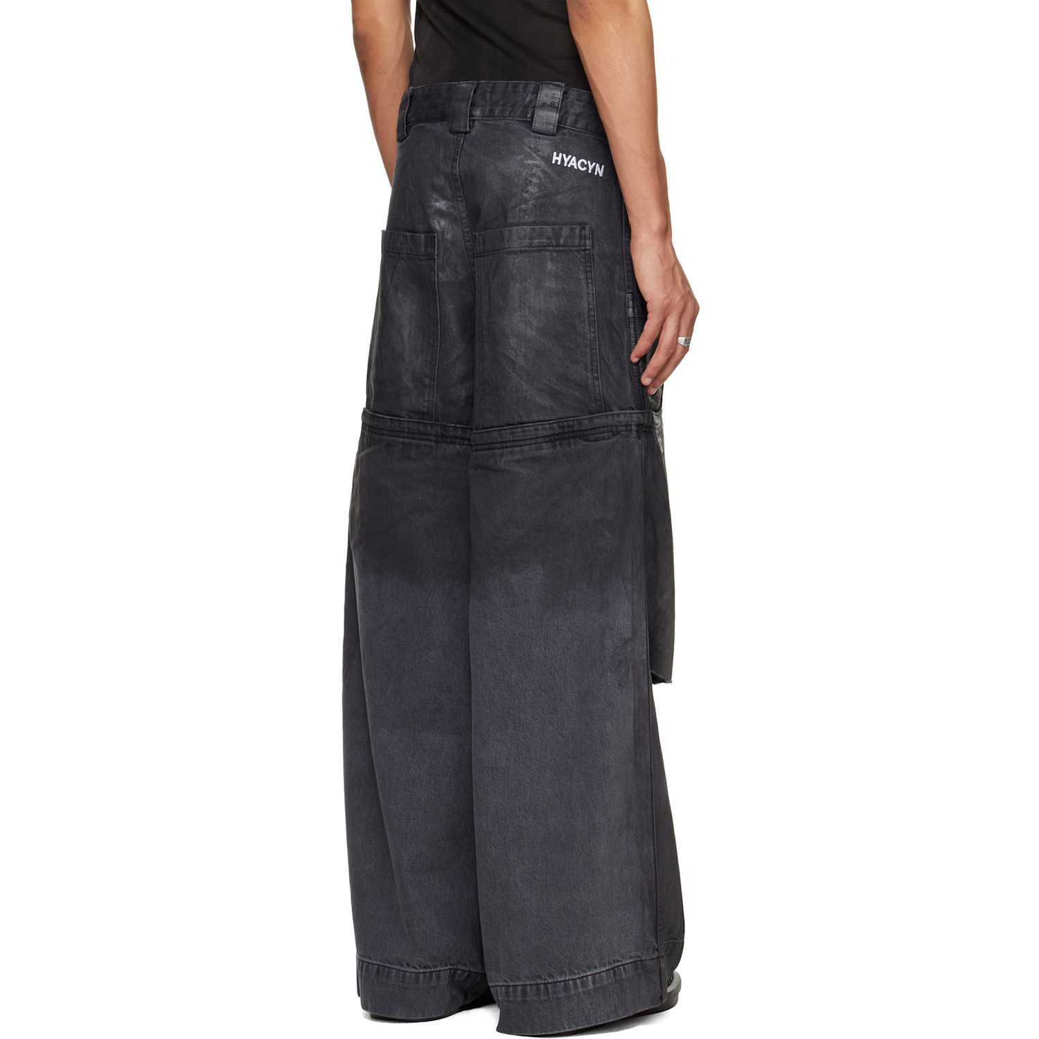  Hyacyn Black Sevar Rof Low Pocket Jeans 
